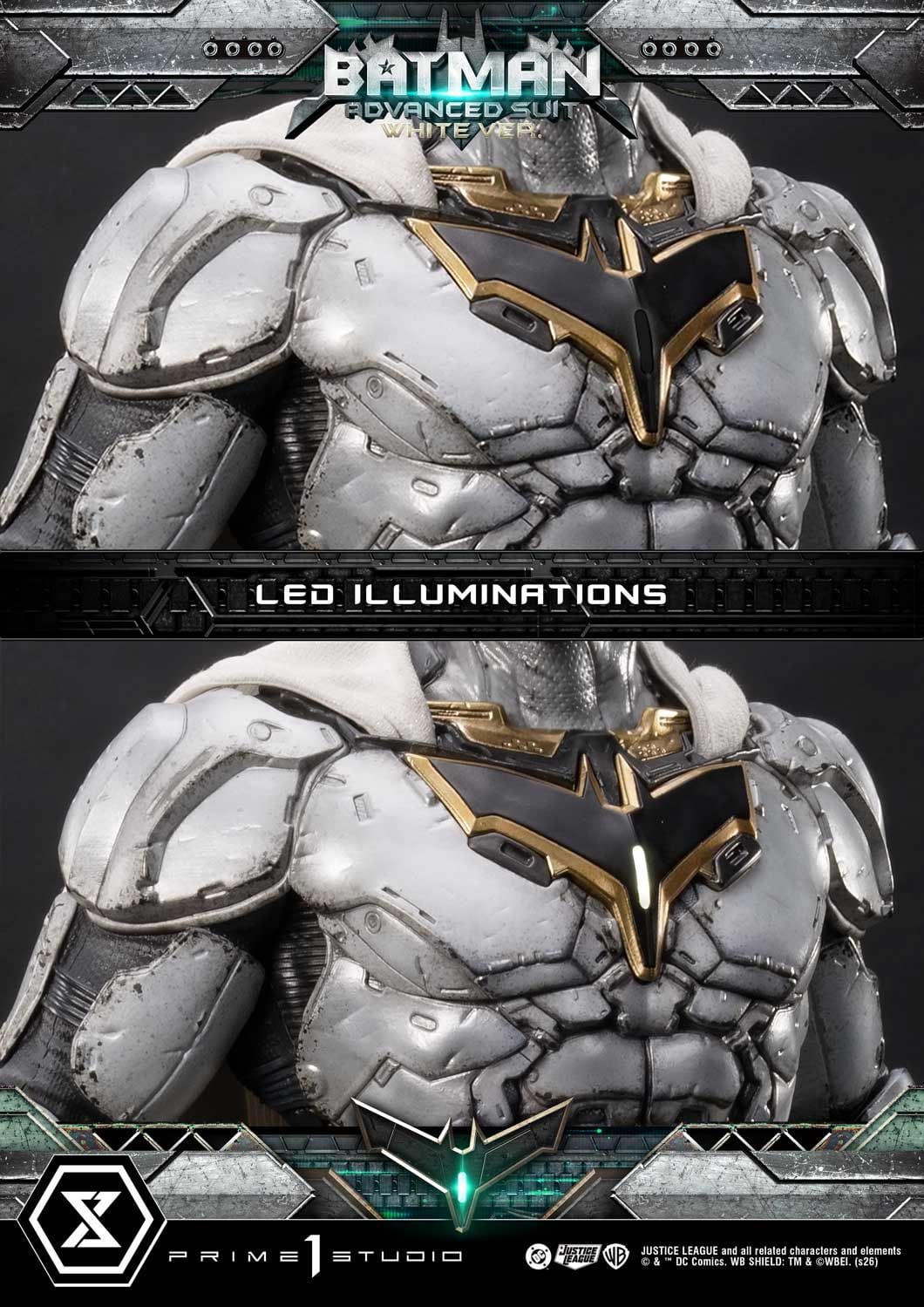Prime 1 Studio - Batman Advanced Suit White Ver. Justice League