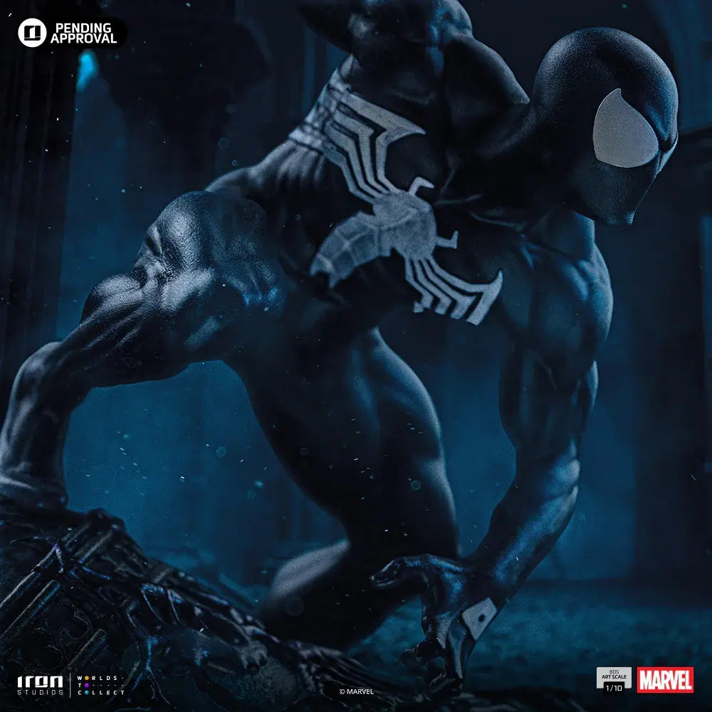 Iron Studios - Spider Man Black Costume - Marvel Comics Series 7 Art Scale 110 Statue (Licensed)