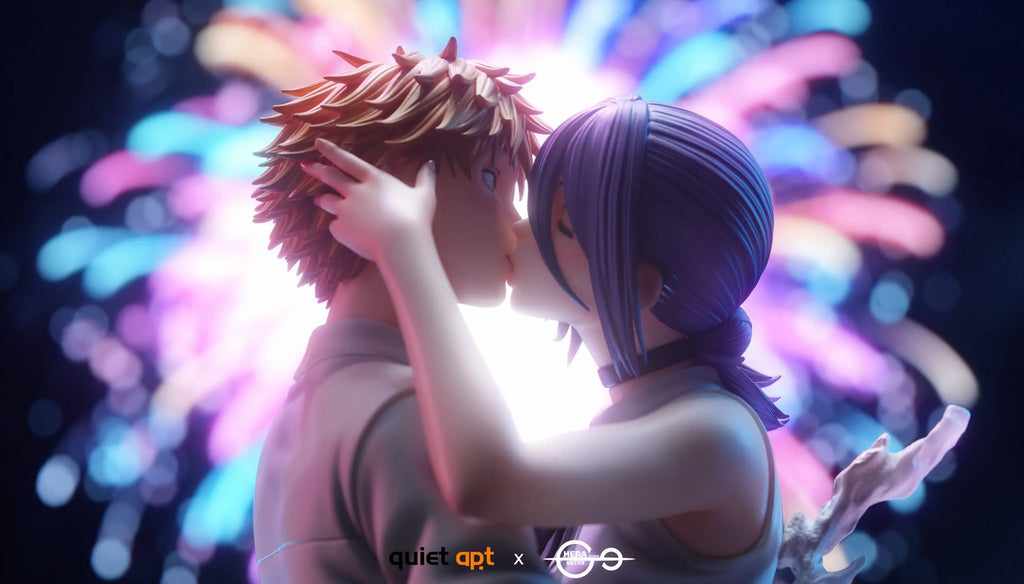 QuietArt Studio & Hera Studio - Chainsaw Man Bomb Demon Bom & Reze & Kiss Busts