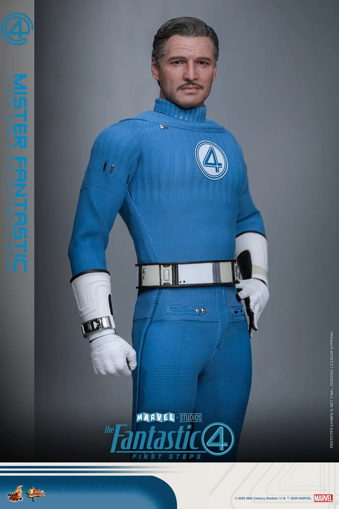 Hottoys - The Fantastic Four: First Steps Mister Fantastic and H.E.R.B.I.E. 1/6th scale Collectible Figure Set MMS821 MMS822 (Licensed)