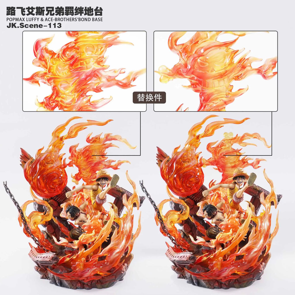Jacksdo Studio - One Piece POPMAX Luffy and Ace Brothers Bond Platform