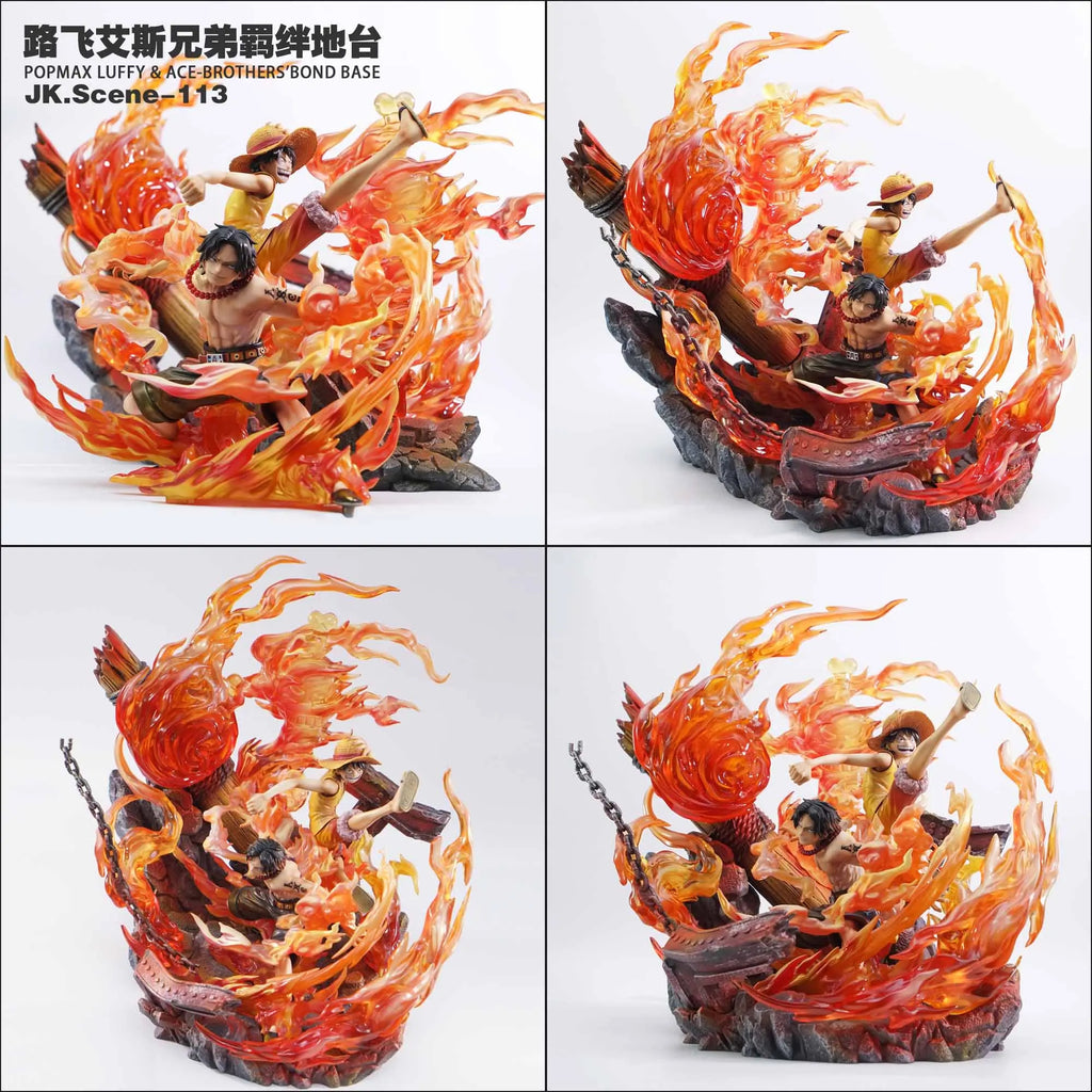 Jacksdo Studio - One Piece POPMAX Luffy and Ace Brothers Bond Platform