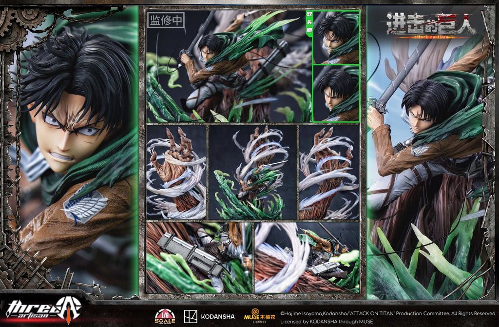 ThreeArtisan Estudio Levi vs Zeke Attack On Titan