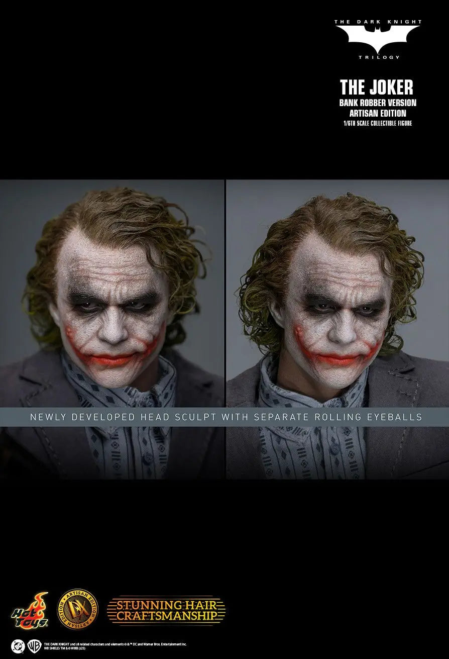 Hottoys - The Dark Knight Trilogy The Joker (Bank Robber Version) 1/6th scale Collectible Figure DX50 (Licensed)