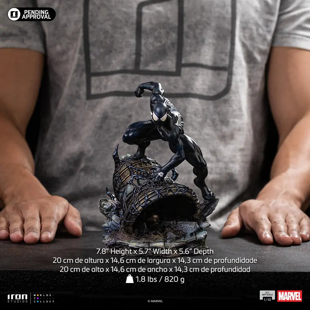 Iron Studios - Spider Man Black Costume - Marvel Comics Series 7 Art Scale 110 Statue (Licensed)