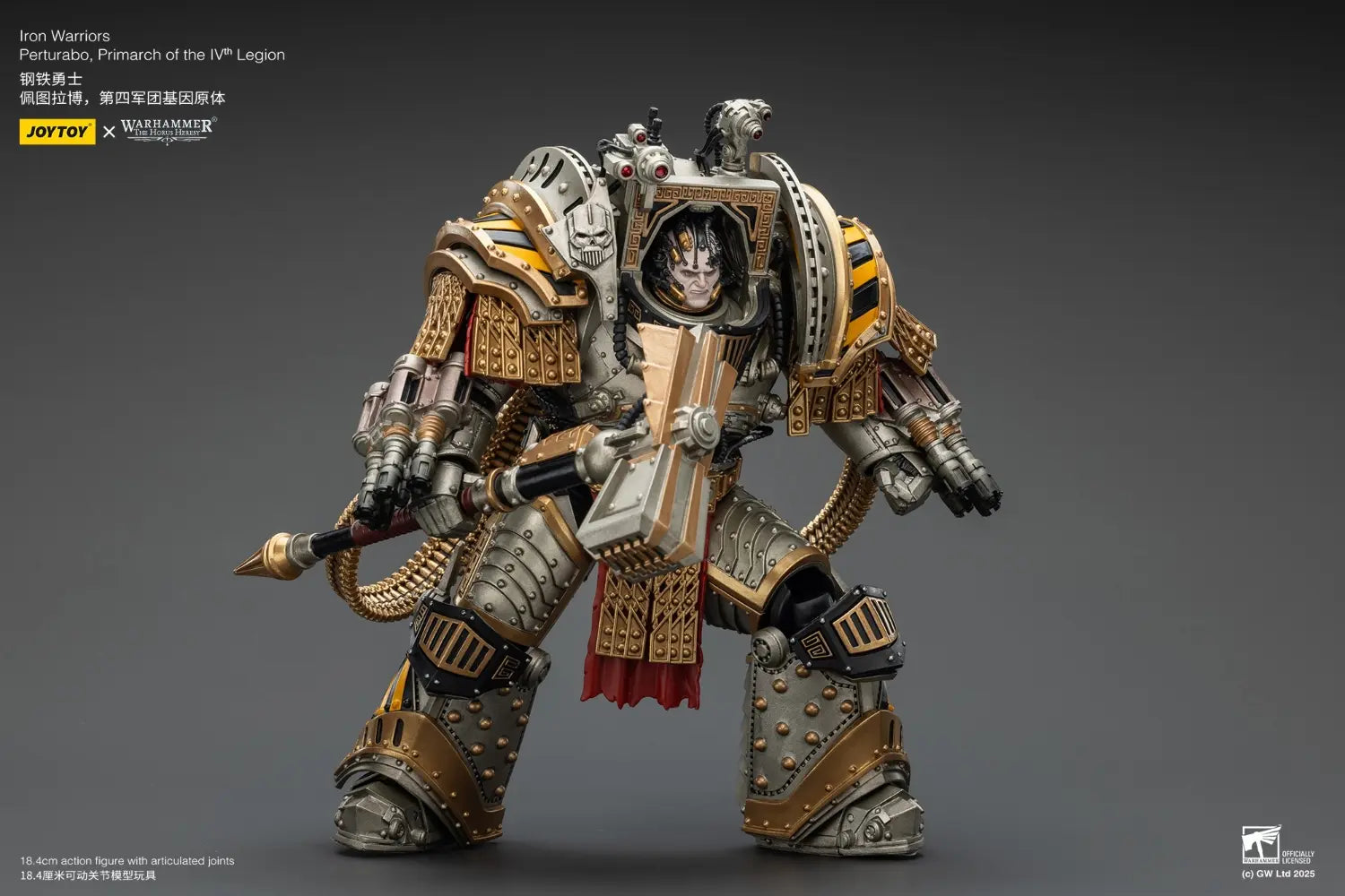 JOYTOY - Iron Warriors Perturabo, Primarch of the lVth Legion (Licensed)