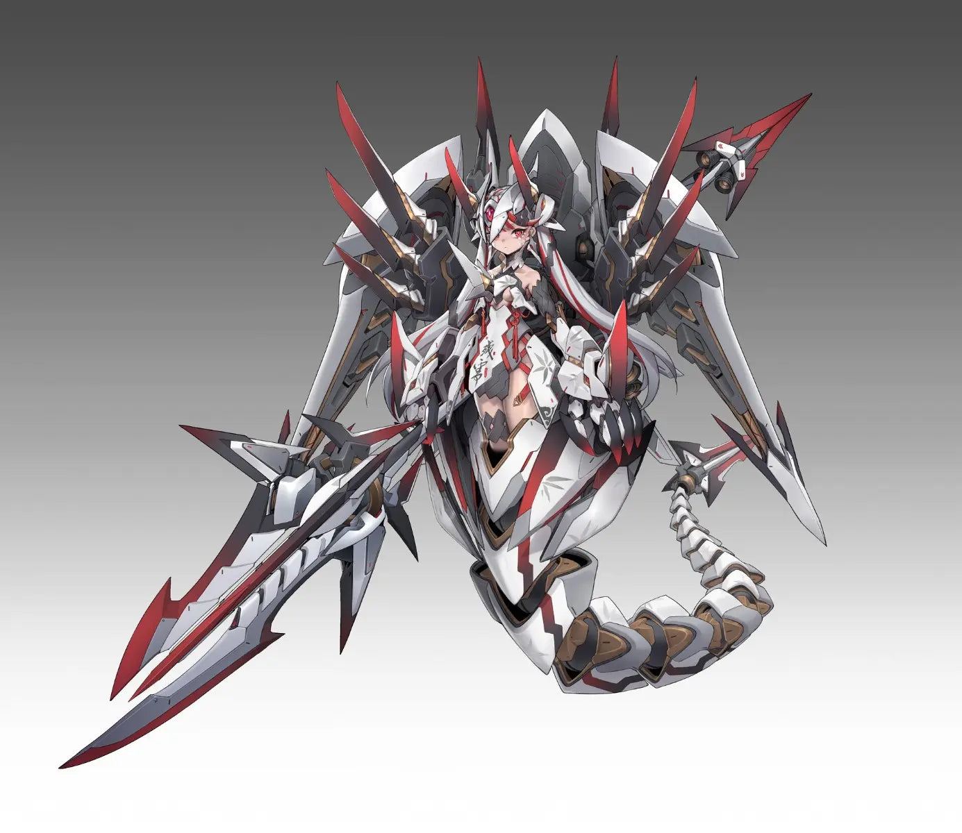 AniMester X Nuclear Gold Reconstruction - Polaris Star White 1/12 Plastic Model Kit (Licensed)