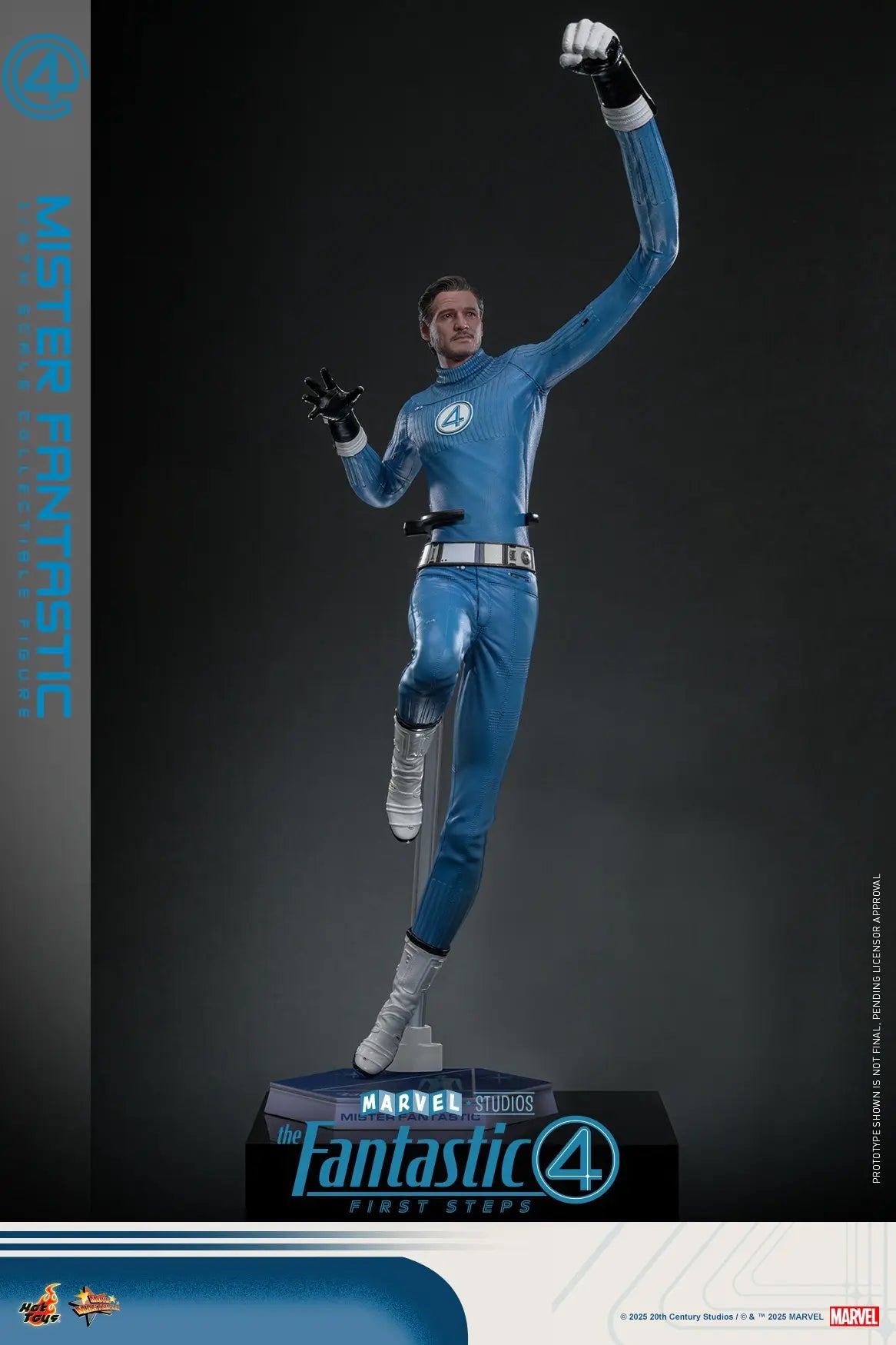 Hottoys - The Fantastic Four: First Steps Mister Fantastic and H.E.R.B.I.E. 1/6th scale Collectible Figure Set MMS821 MMS822 (Licensed)