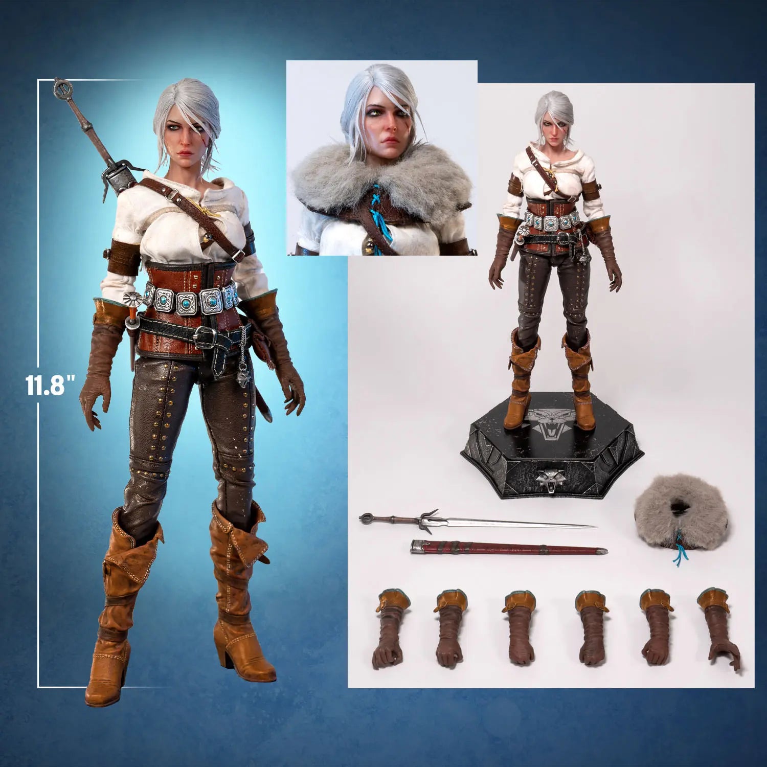 PureArts Studio - The Witcher 3: The Wild Hunt Ciri of the Cintra 1 / 6 Scale Articulated Figure (Licensed)