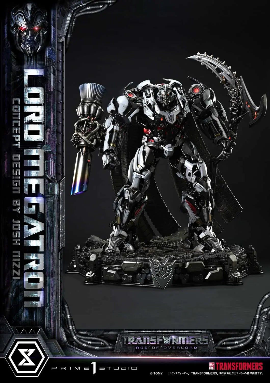 Prime 1 Studio - Museum Masterline Transformers Generations I Megatron Overlord (Design by Josh Nizzi) MMTFM-39 MMTFM-39S (Licensed)