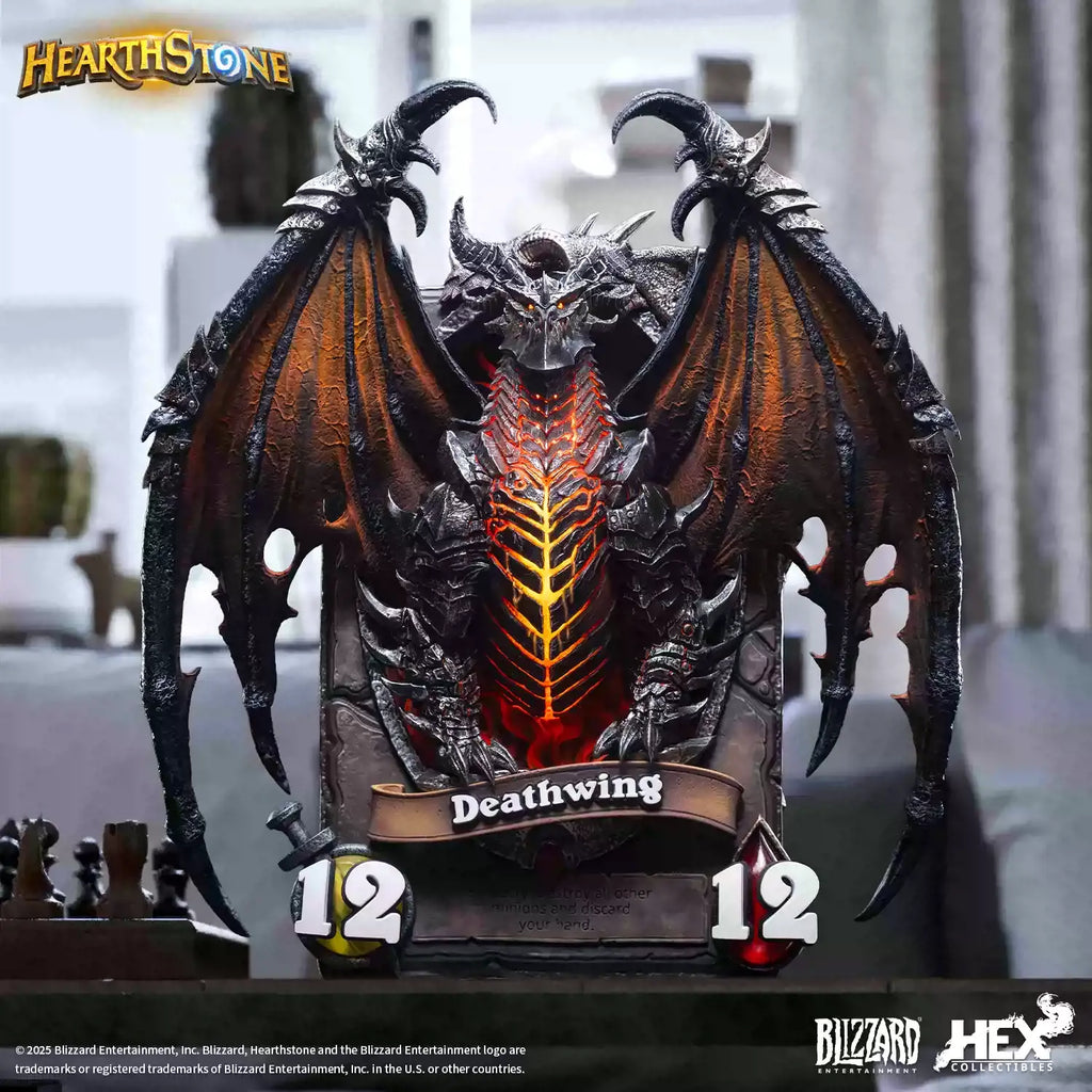 HEX Collectibles - Blizzard Official Licensed peripheral Hearthstone Deathwing card art statue HEXFRAME05 (Licensed)