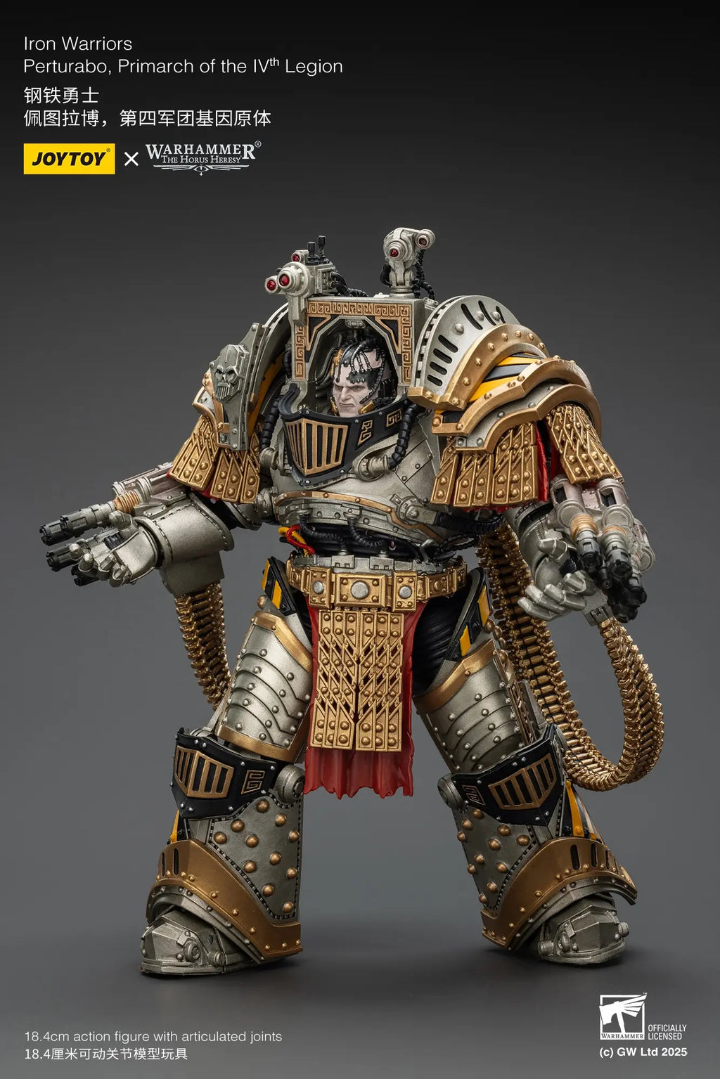 JOYTOY - Iron Warriors Perturabo, Primarch of the lVth Legion (Licensed)