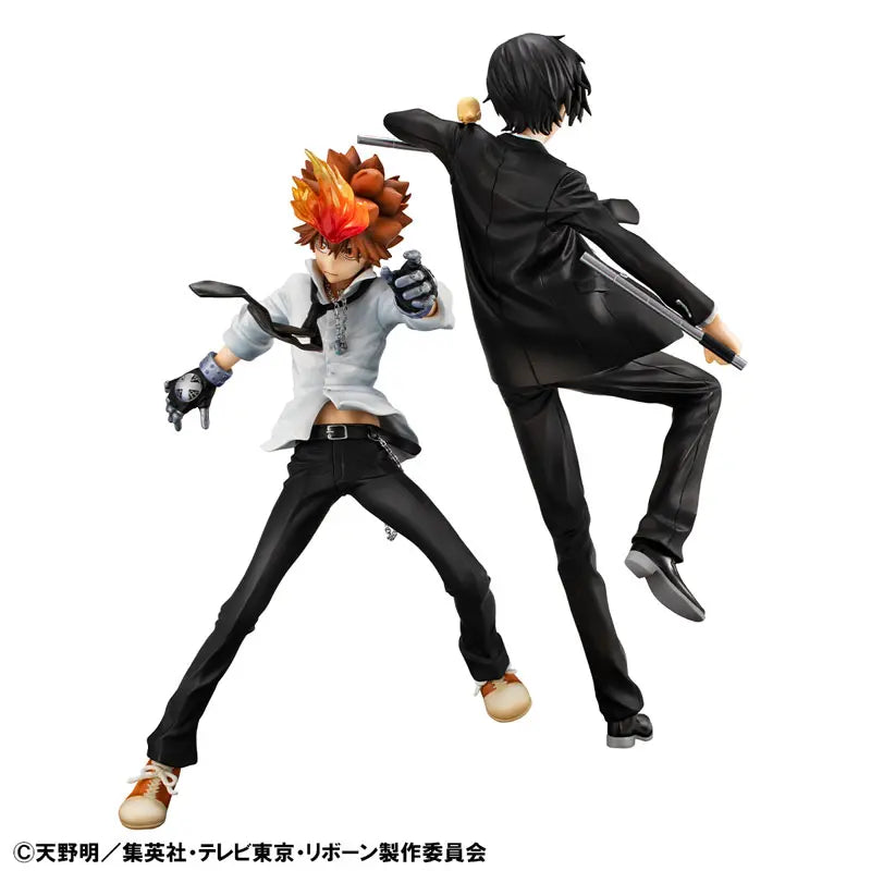 MegaHouse - G.E.M. Series Reborn! Tsunayoshi Sawada & Kyoya Hibari & Reborn Set Complete Figure (Licensed)