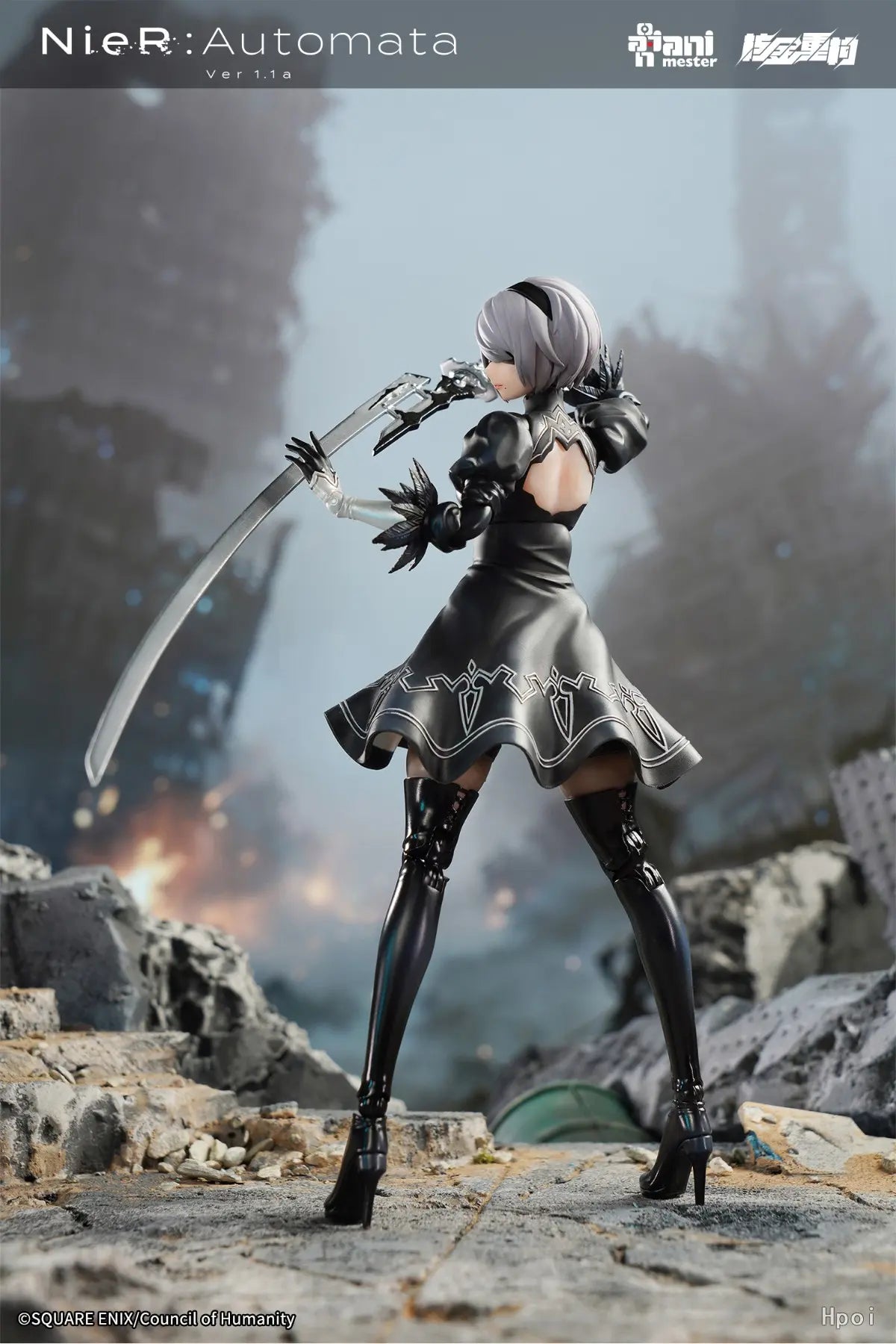 AniMester X Nuclear Gold Reconstruction - YoRHa No.2 Type B - 1/9 Scale Action Figure (Licensed)