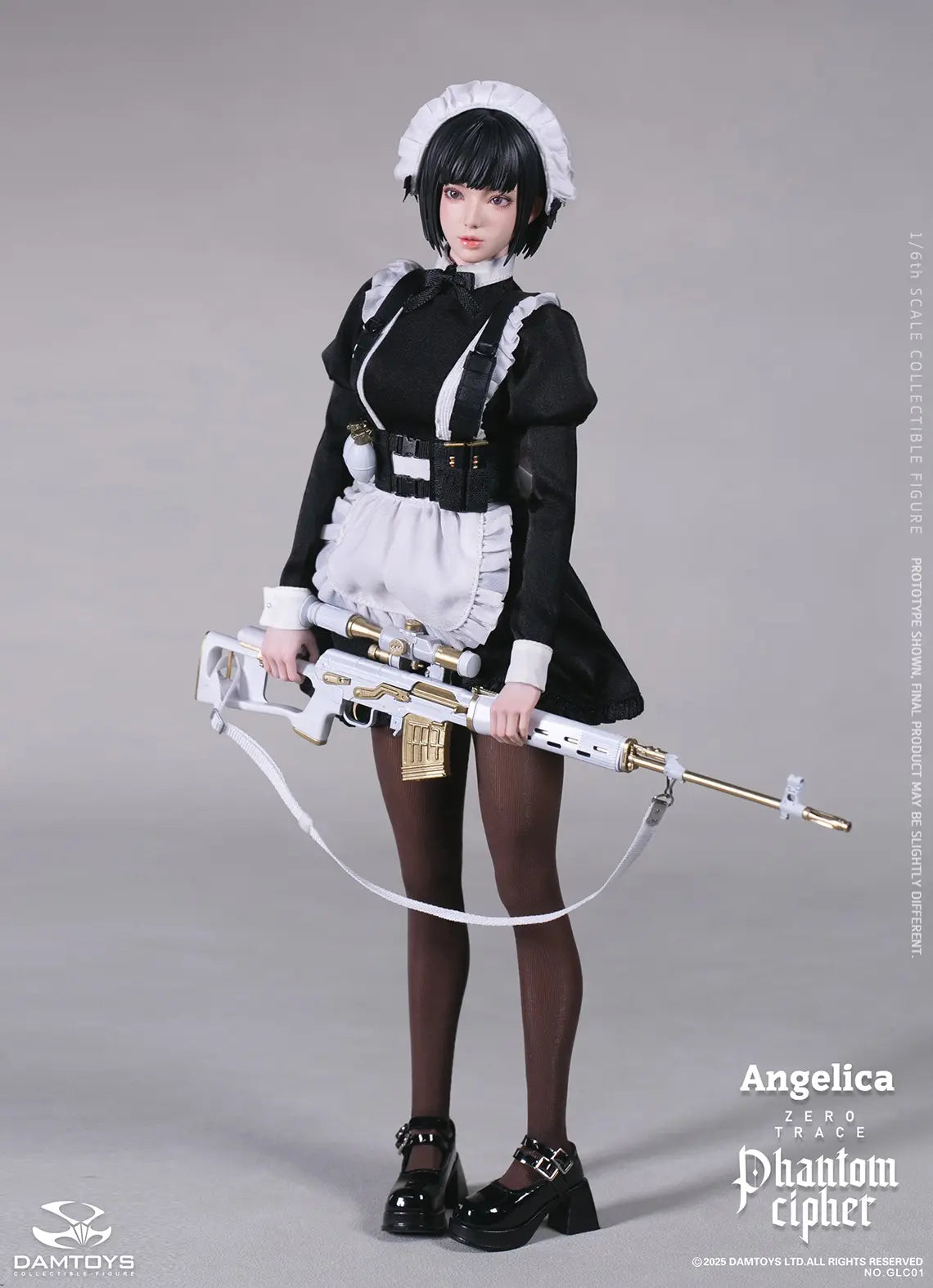DAMTOYS - 1/6th scale PHANTOM CIPHER: ZERO TRACE ANGELICA Original Story Collectible Figure GLC01 (Licensed)
