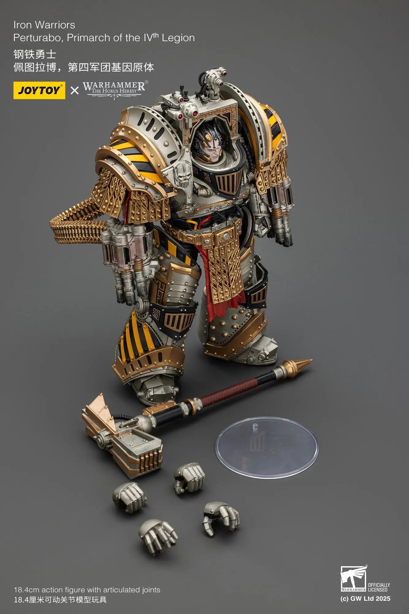 JOYTOY - Iron Warriors Perturabo, Primarch of the lVth Legion (Licensed)