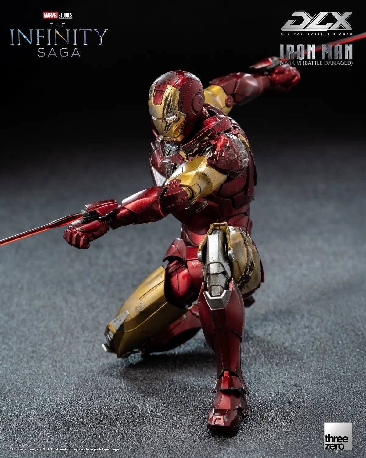 Threezero - Marvel Studios: The Infinity Saga DLX Iron Man Mark 6 Battle Damaged Version 3Z09180C0 (Licensed)