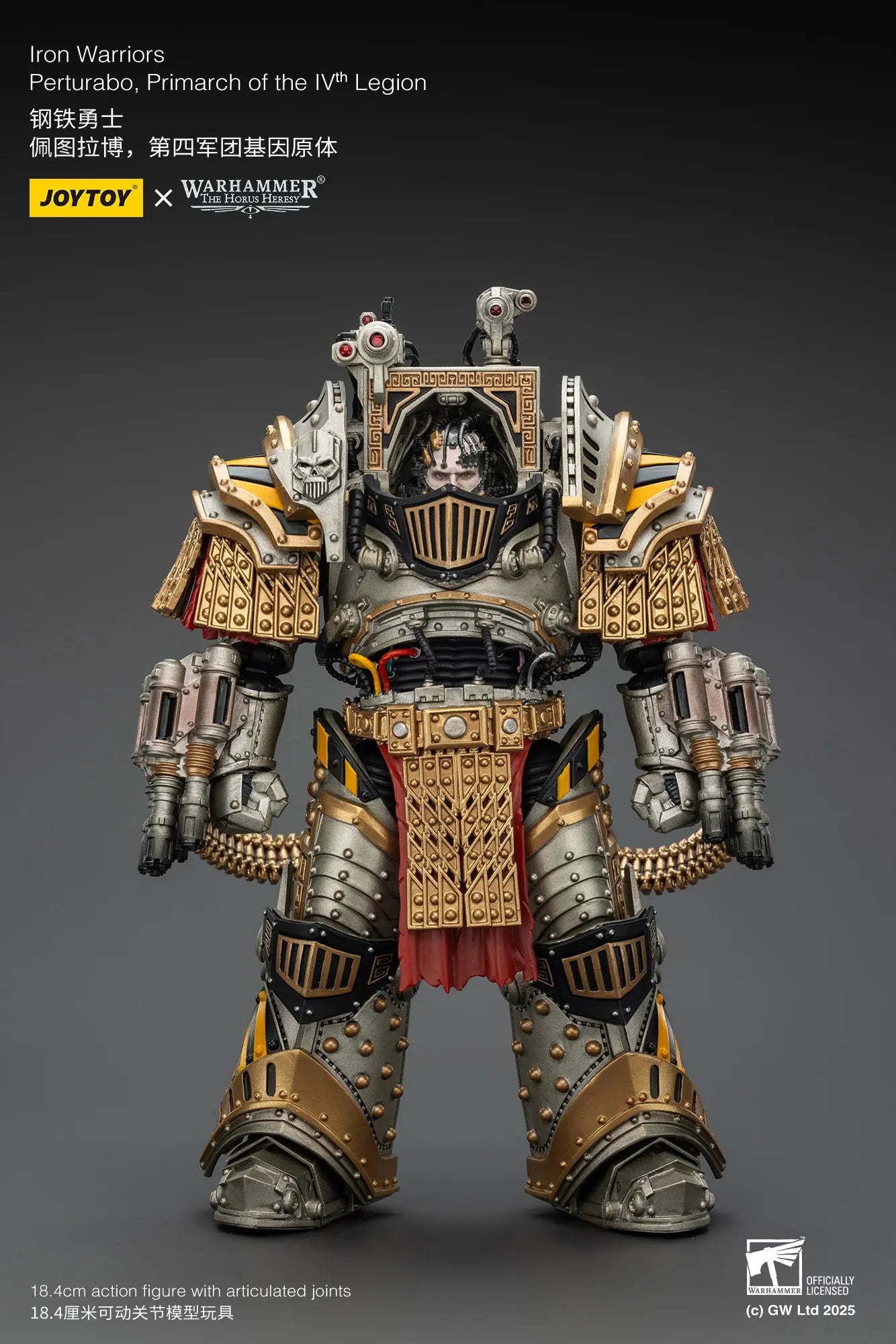 JOYTOY - Iron Warriors Perturabo, Primarch of the lVth Legion (Licensed)