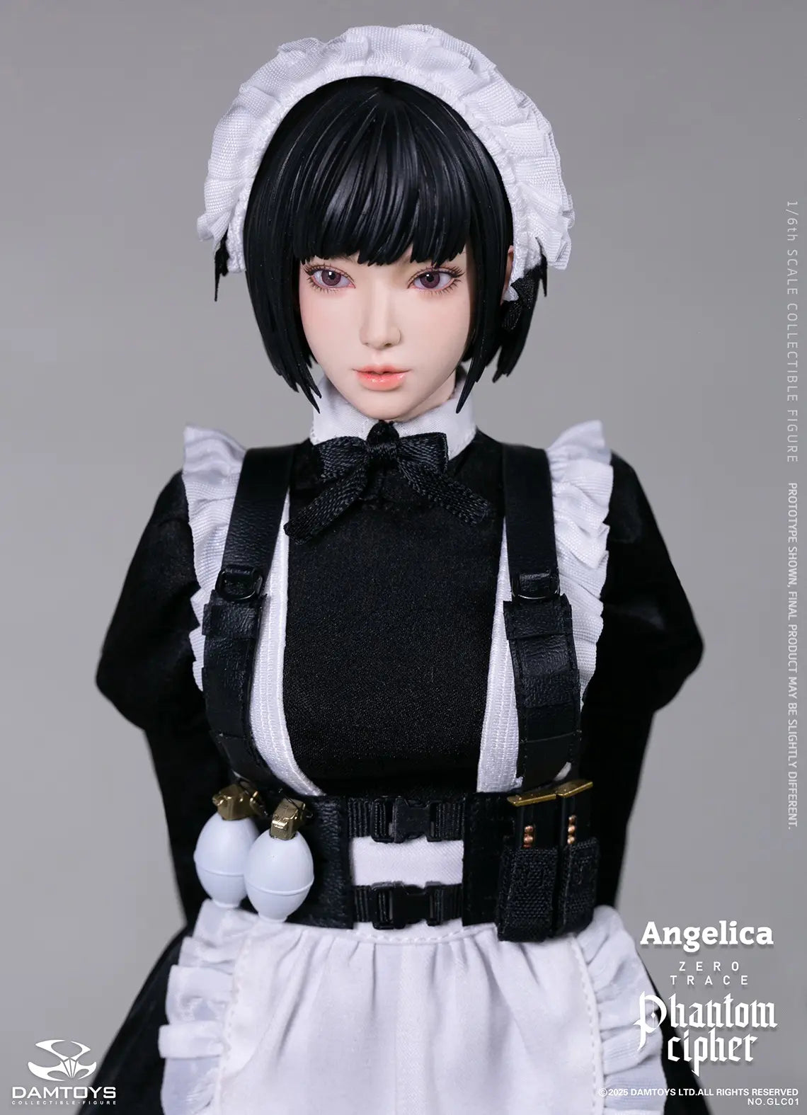 DAMTOYS - 1/6th scale PHANTOM CIPHER: ZERO TRACE ANGELICA Original Story Collectible Figure GLC01 (Licensed)