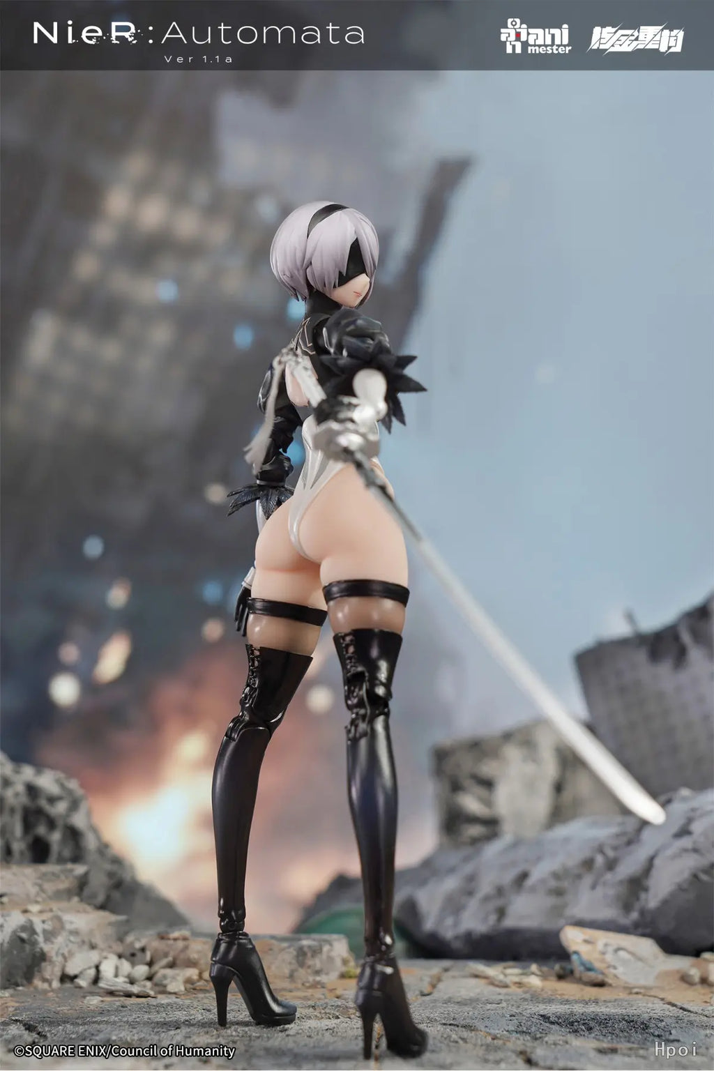 AniMester X Nuclear Gold Reconstruction - YoRHa No.2 Type B - 1/9 Scale Action Figure (Licensed)