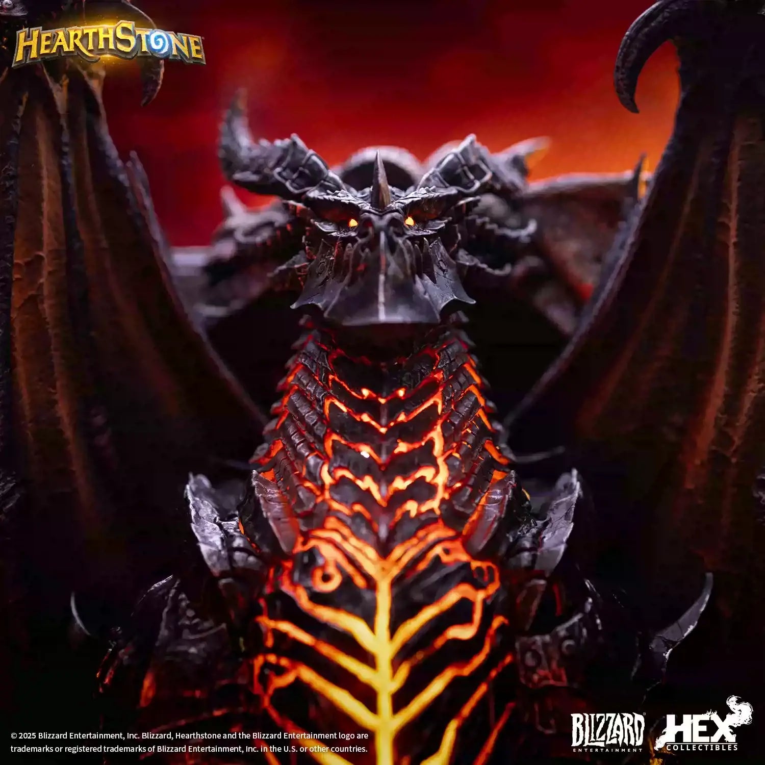 HEX Collectibles - Blizzard Official Licensed peripheral Hearthstone Deathwing card art statue HEXFRAME05 (Licensed)