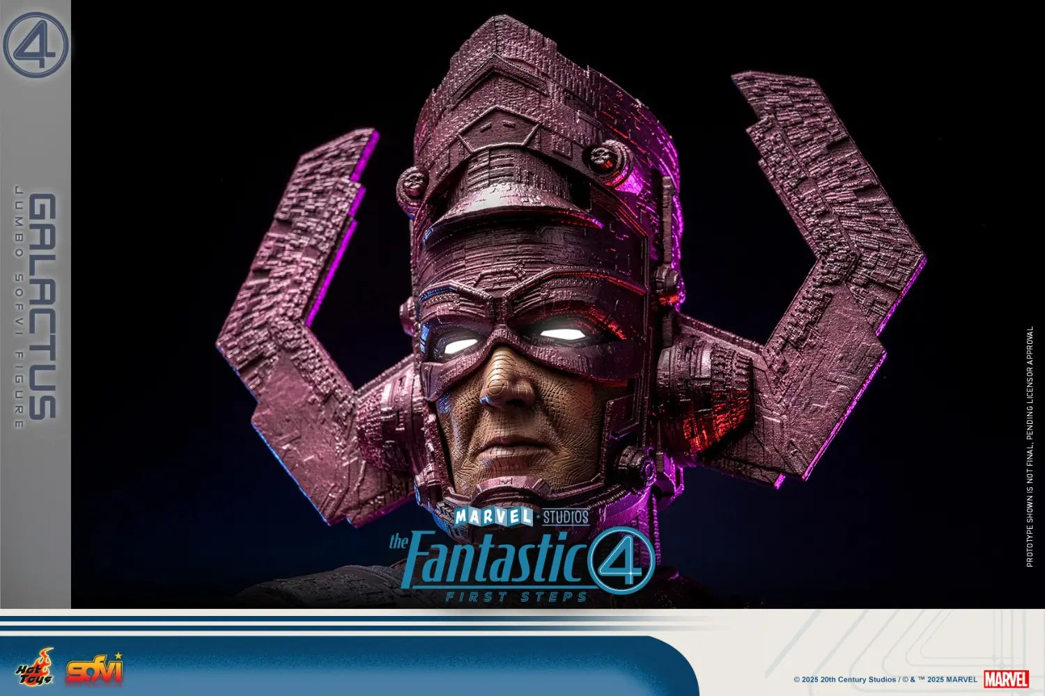 Hottoys - The Fantastic Four: First Steps Galactus Jumbo Sofvi Figure & The Thing 1/6th scale Collectible Figure SMS001J MMS813 (Licensed)