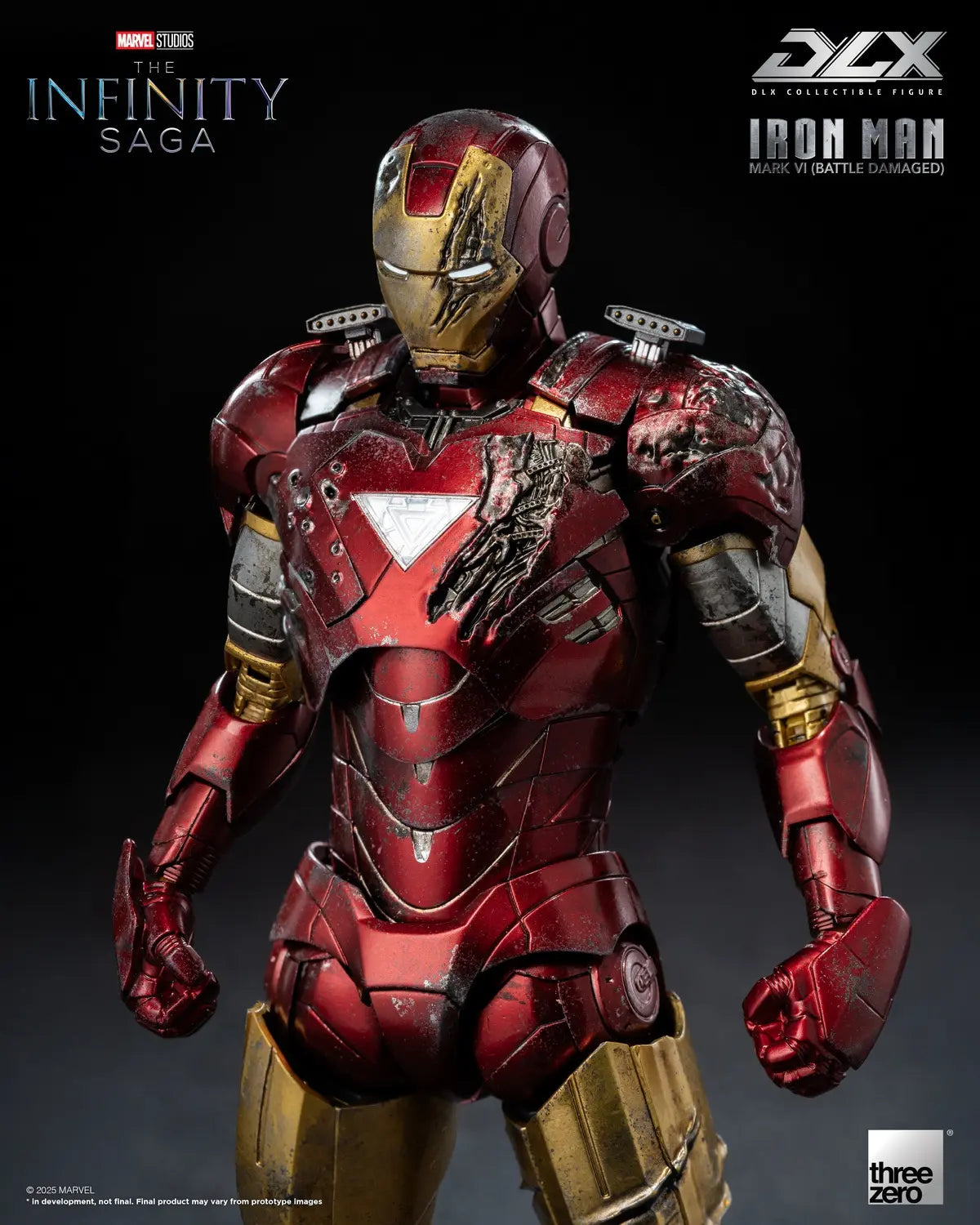 Threezero - Marvel Studios: The Infinity Saga DLX Iron Man Mark 6 Battle Damaged Version 3Z09180C0 (Licensed)