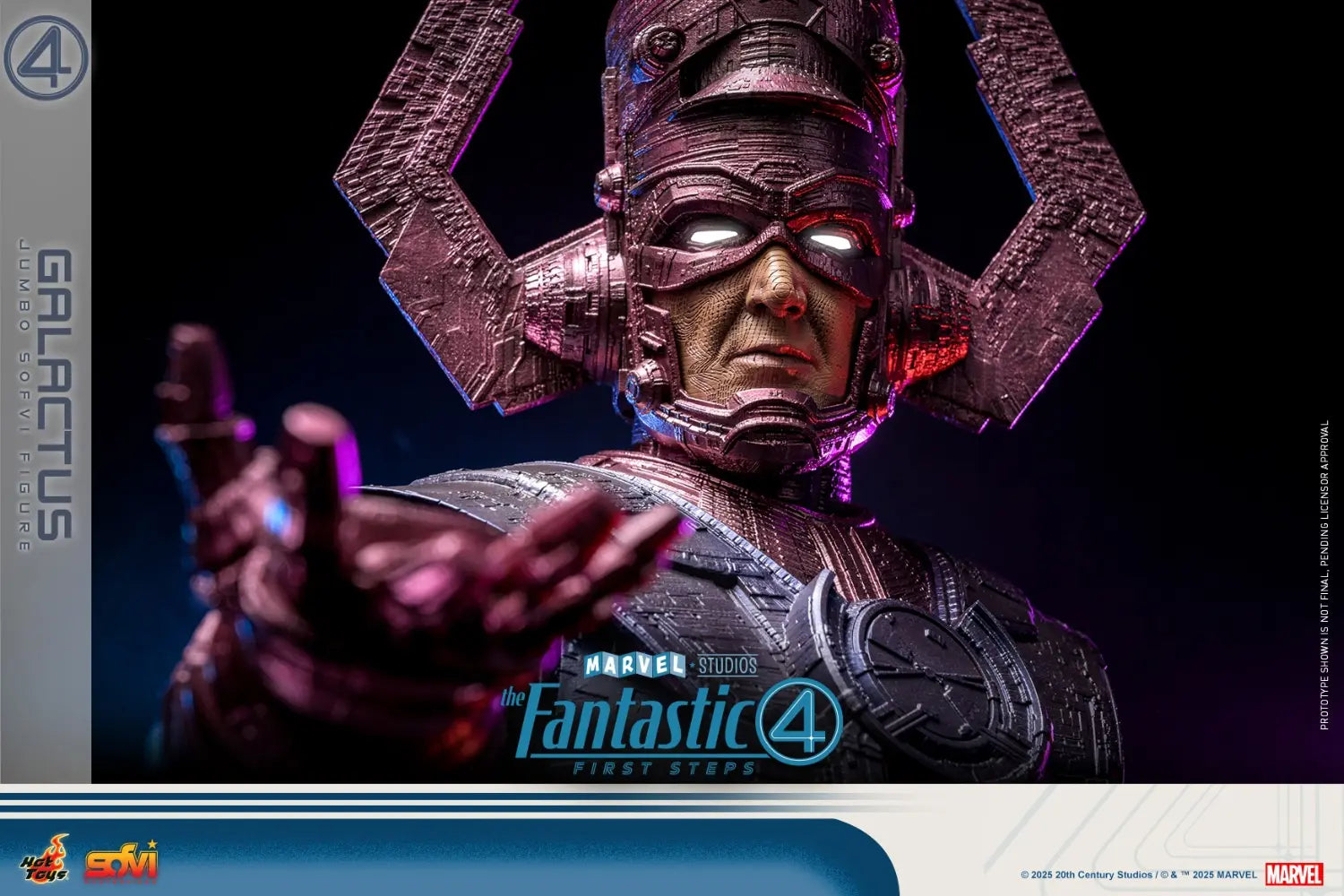 Hottoys - The Fantastic Four: First Steps Galactus Jumbo Sofvi Figure & The Thing 1/6th scale Collectible Figure SMS001J MMS813 (Licensed)