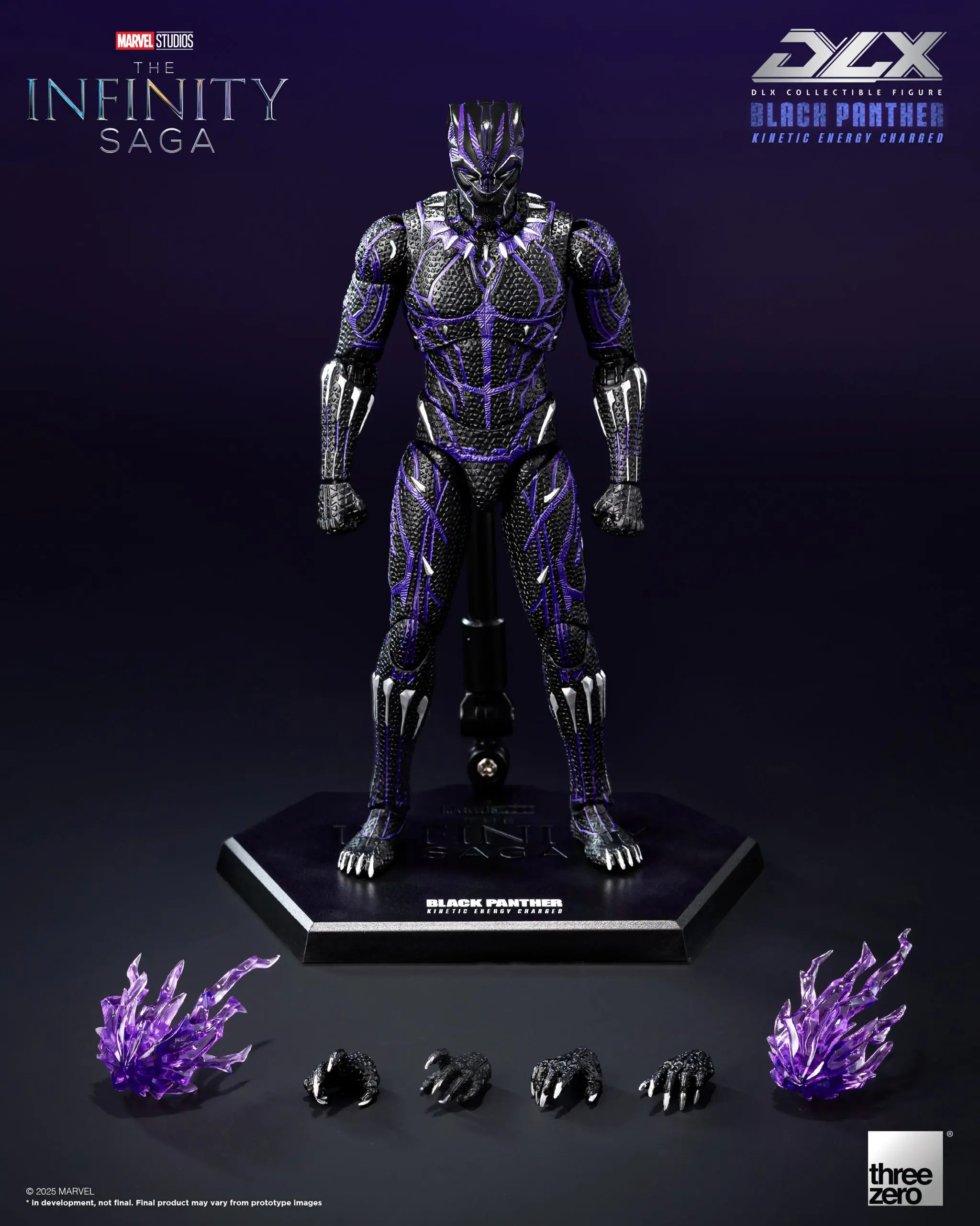 Threezero - Marvel Studios: The Infinity Saga DLX Black Panther (Kinetic Energy Charged) 3Z08210C0 (Licensed)