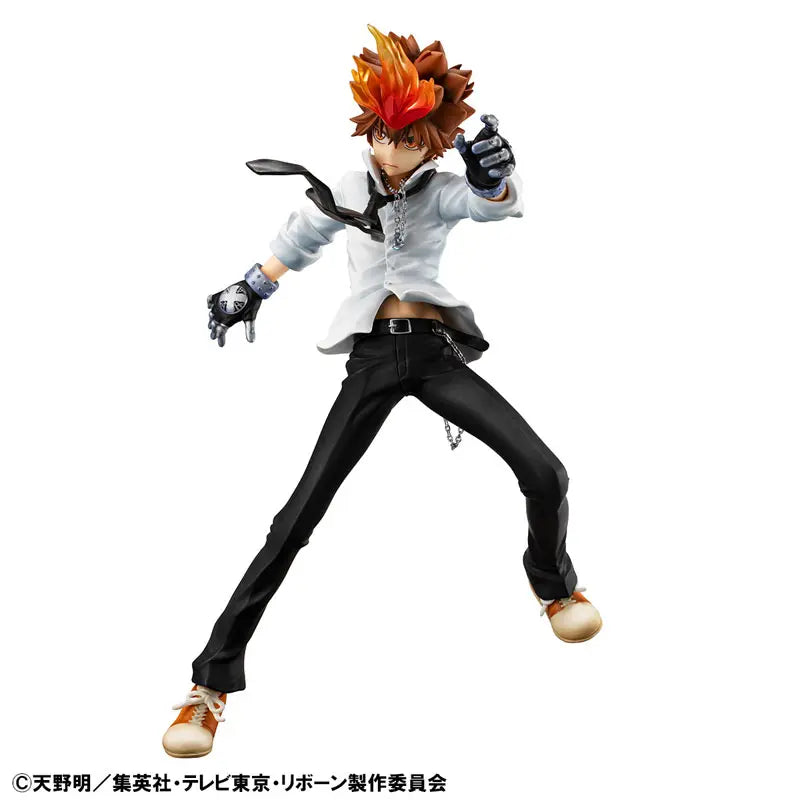 MegaHouse - G.E.M. Series Reborn! Tsunayoshi Sawada & Kyoya Hibari & Reborn Set Complete Figure (Licensed)