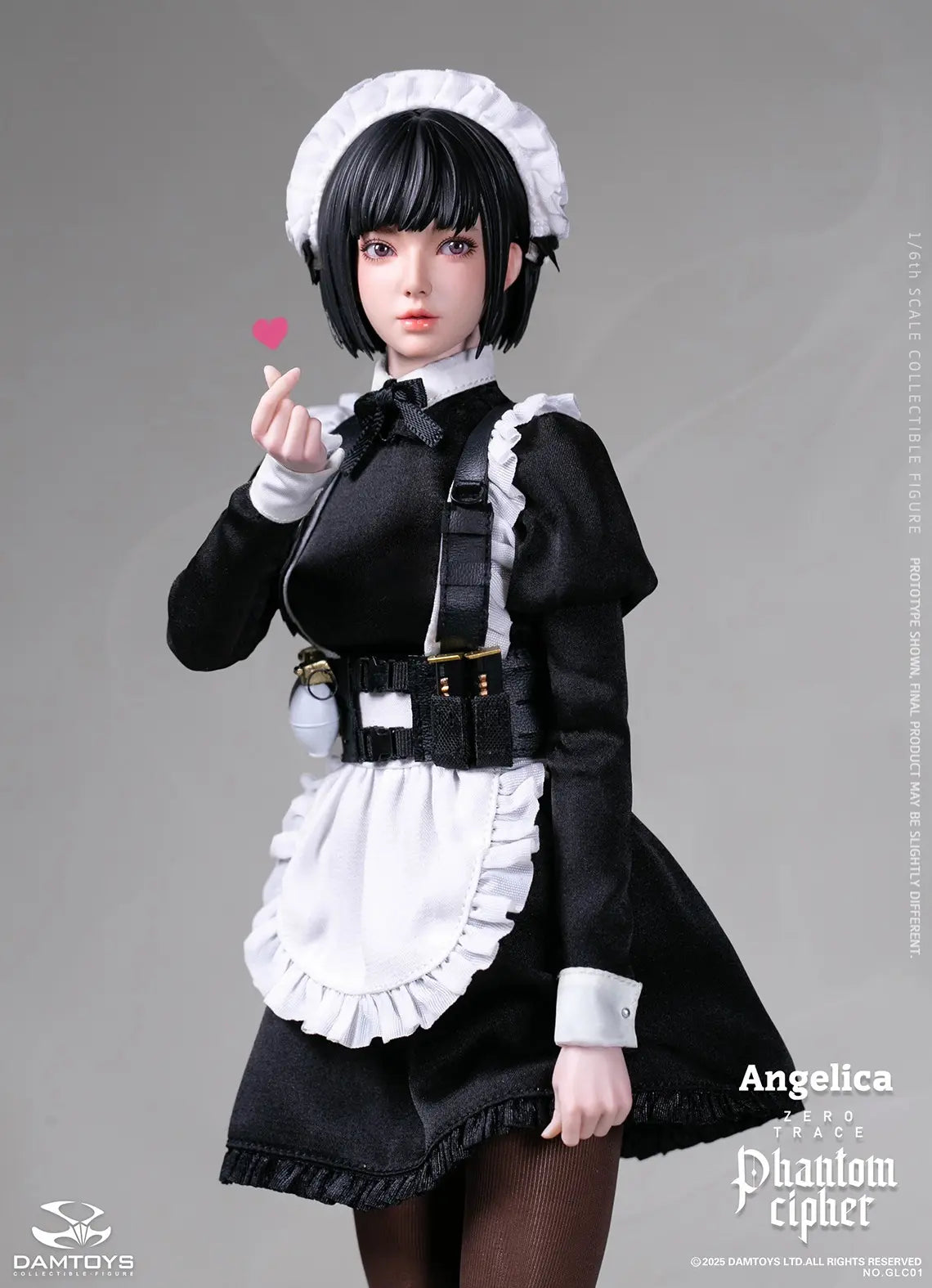 DAMTOYS - 1/6th scale PHANTOM CIPHER: ZERO TRACE ANGELICA Original Story Collectible Figure GLC01 (Licensed)