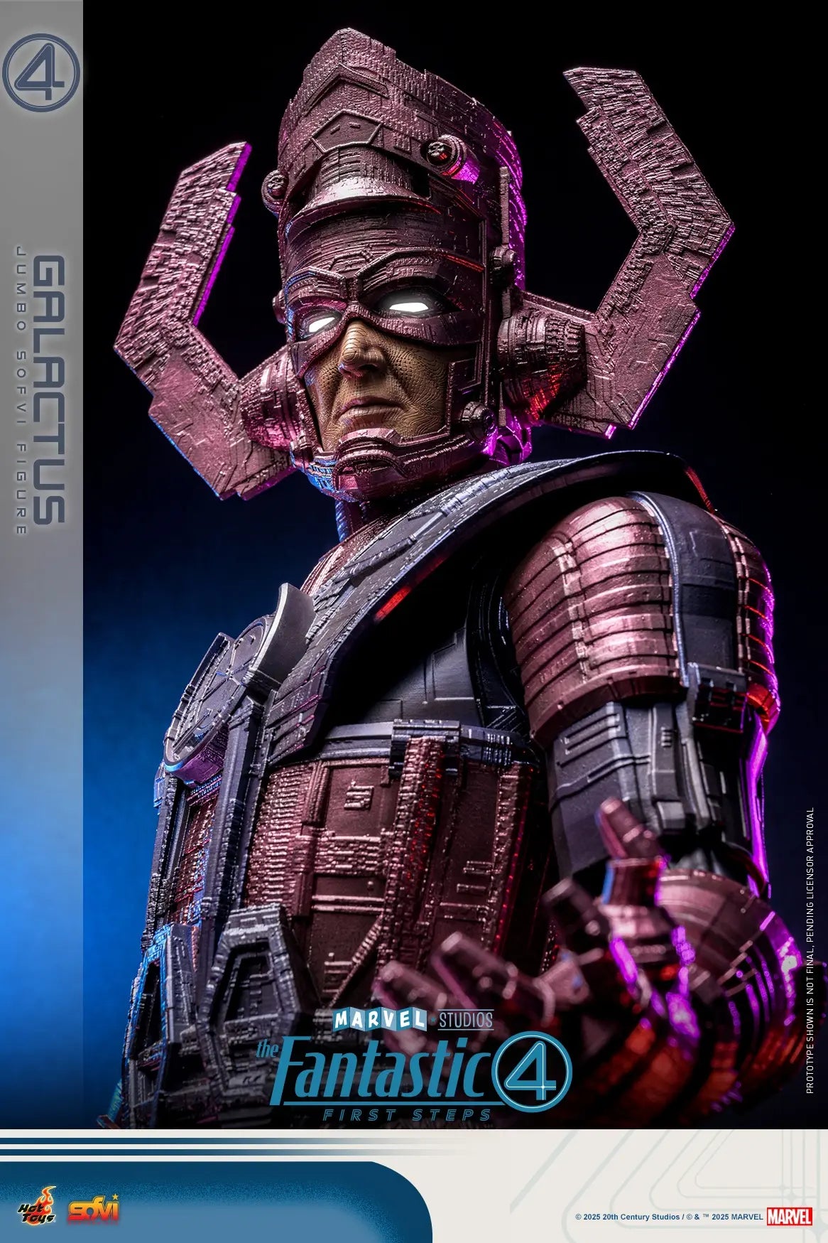 Hottoys - The Fantastic Four: First Steps Galactus Jumbo Sofvi Figure & The Thing 1/6th scale Collectible Figure SMS001J MMS813 (Licensed)