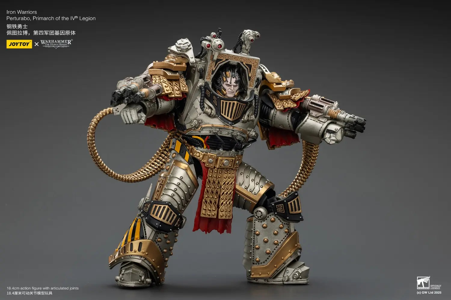 JOYTOY - Iron Warriors Perturabo, Primarch of the lVth Legion (Licensed)