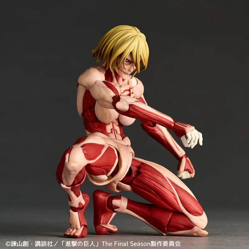 Kaiyodo - Revoltech Amazing Yamaguchi Attack on Titan Armored Titan & Female Titan (Licensed)