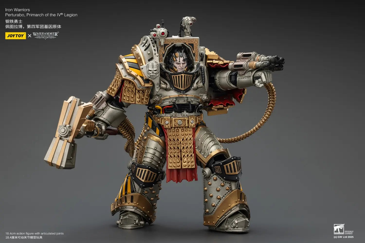 JOYTOY - Iron Warriors Perturabo, Primarch of the lVth Legion (Licensed)