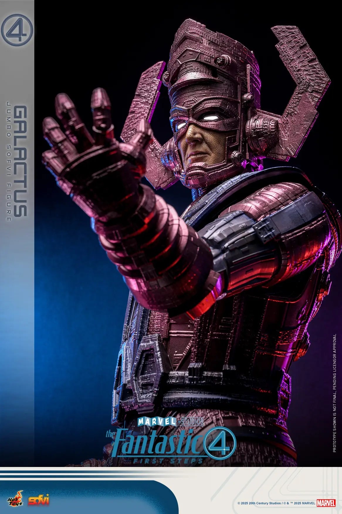 Hottoys - The Fantastic Four: First Steps Galactus Jumbo Sofvi Figure & The Thing 1/6th scale Collectible Figure SMS001J MMS813 (Licensed)