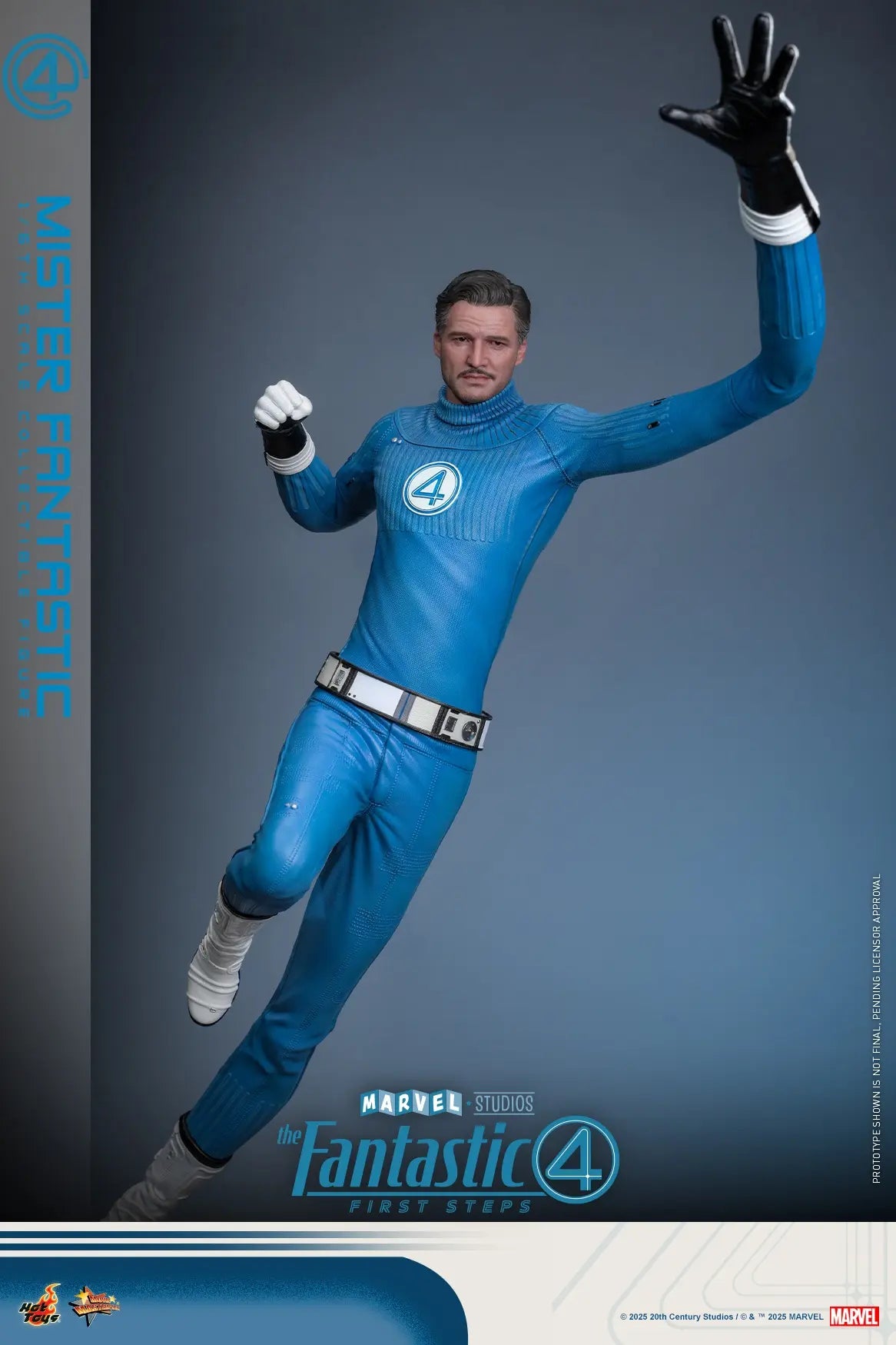 Hottoys - The Fantastic Four: First Steps Mister Fantastic and H.E.R.B.I.E. 1/6th scale Collectible Figure Set MMS821 MMS822 (Licensed)
