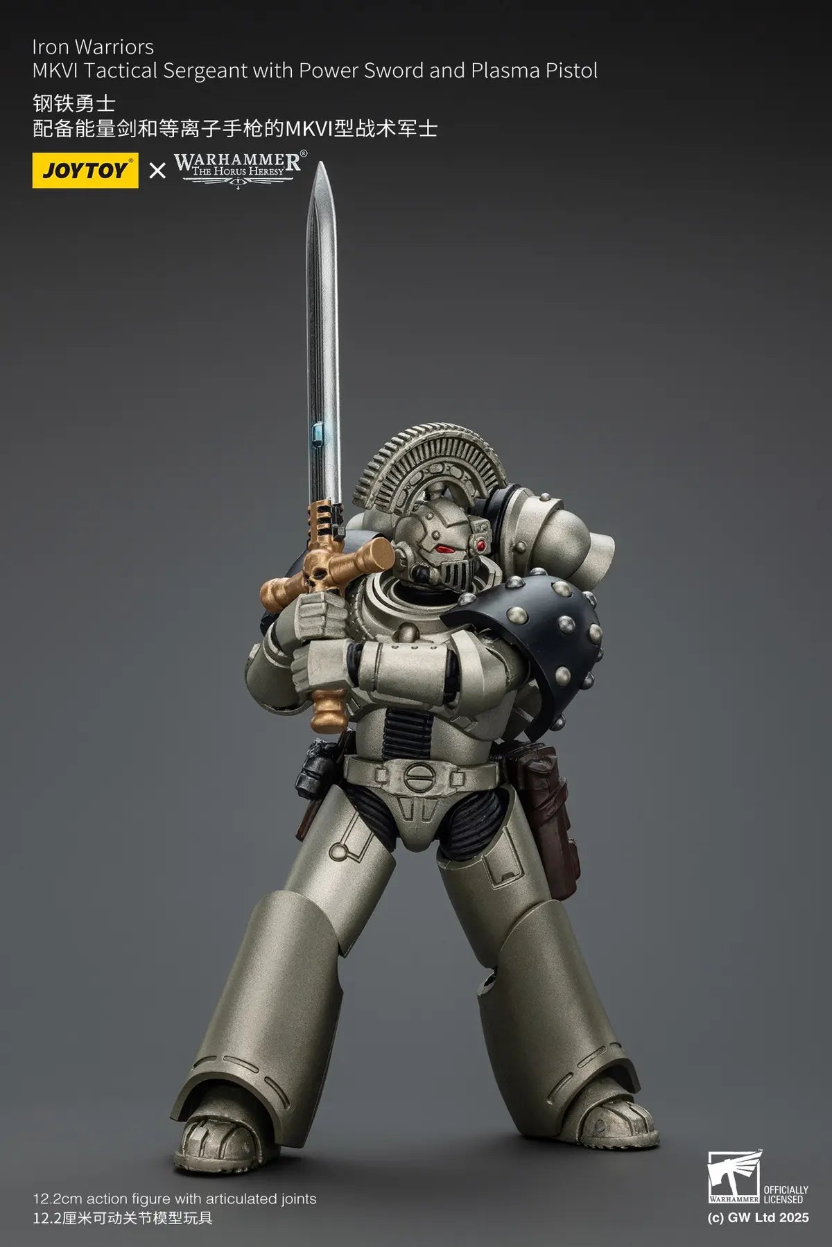 JOYTOY - 1/18 Iron Warrior MKVI Tactical Sergeant with Power Sword & Plasma Pistol JT01758 (Licensed)