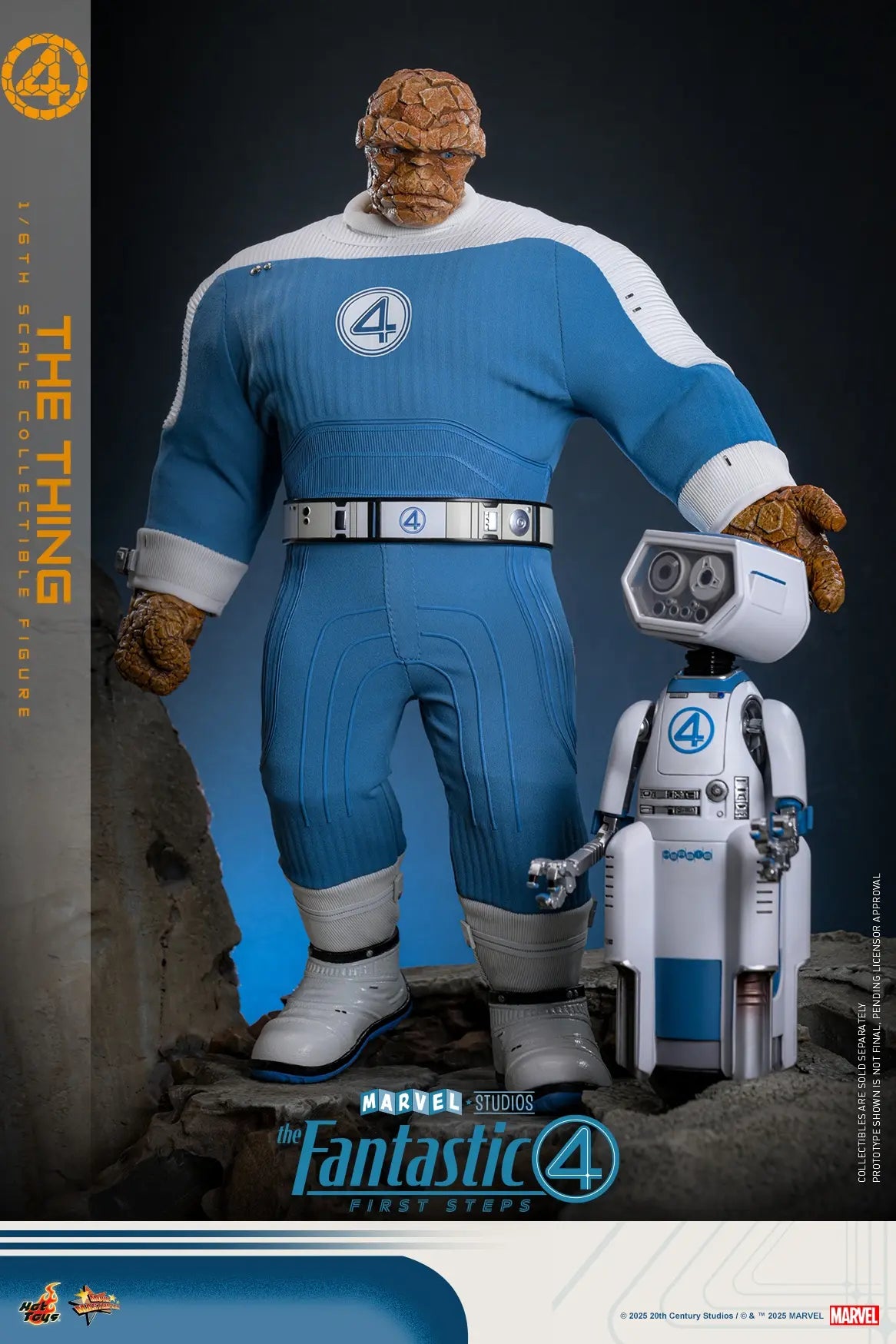Hottoys - The Fantastic Four: First Steps Galactus Jumbo Sofvi Figure & The Thing 1/6th scale Collectible Figure SMS001J MMS813 (Licensed)