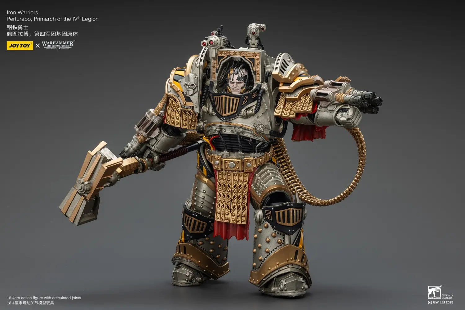 JOYTOY - Iron Warriors Perturabo, Primarch of the lVth Legion (Licensed)