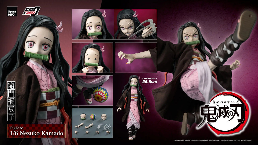Threezero - Demon Slayer: Kimetsu no Yaiba FigZero 1/6 Nezuko Kamado 3Z06680W0 (Licensed)