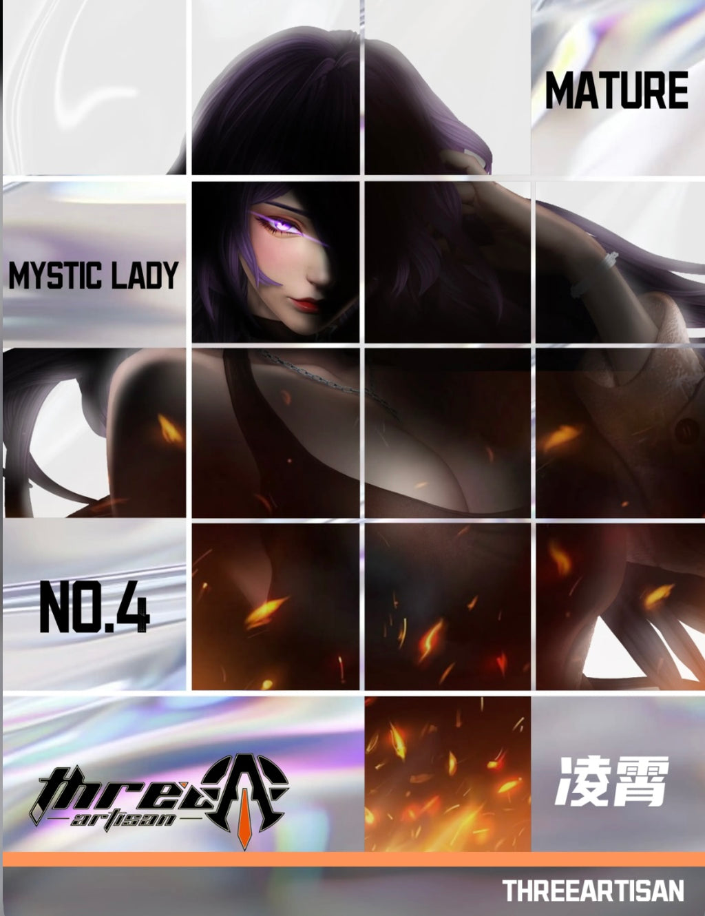 Three Artisan Studio - MYSTIC LADY MATURE Series No. 1 Lamia X No. 2 Bai Ze X No. 3 Zhu Que X No. 4 Ling Xiao 1/4 Statue (Licensed)