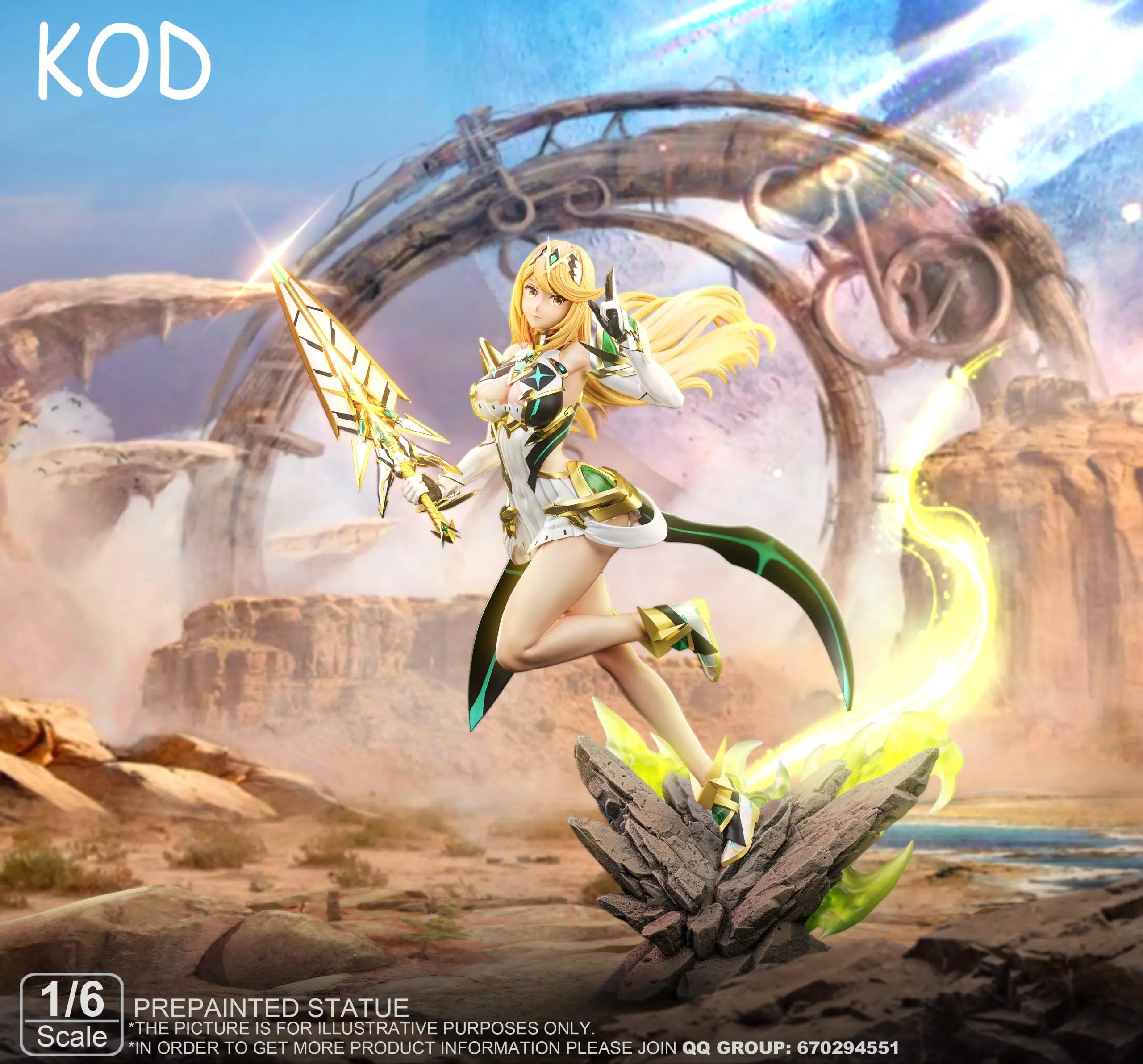 Kod Studio - Xenoblade Chronicles #2 Mythra Light Mech Statue