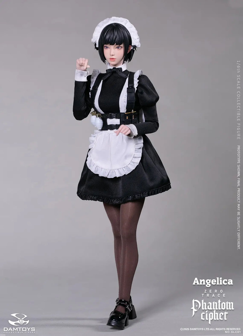 DAMTOYS - 1/6th scale PHANTOM CIPHER: ZERO TRACE ANGELICA Original Story Collectible Figure GLC01 (Licensed)
