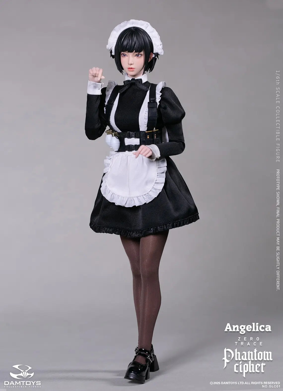 DAMTOYS - 1/6th scale PHANTOM CIPHER: ZERO TRACE ANGELICA Original Story Collectible Figure GLC01 (Licensed)