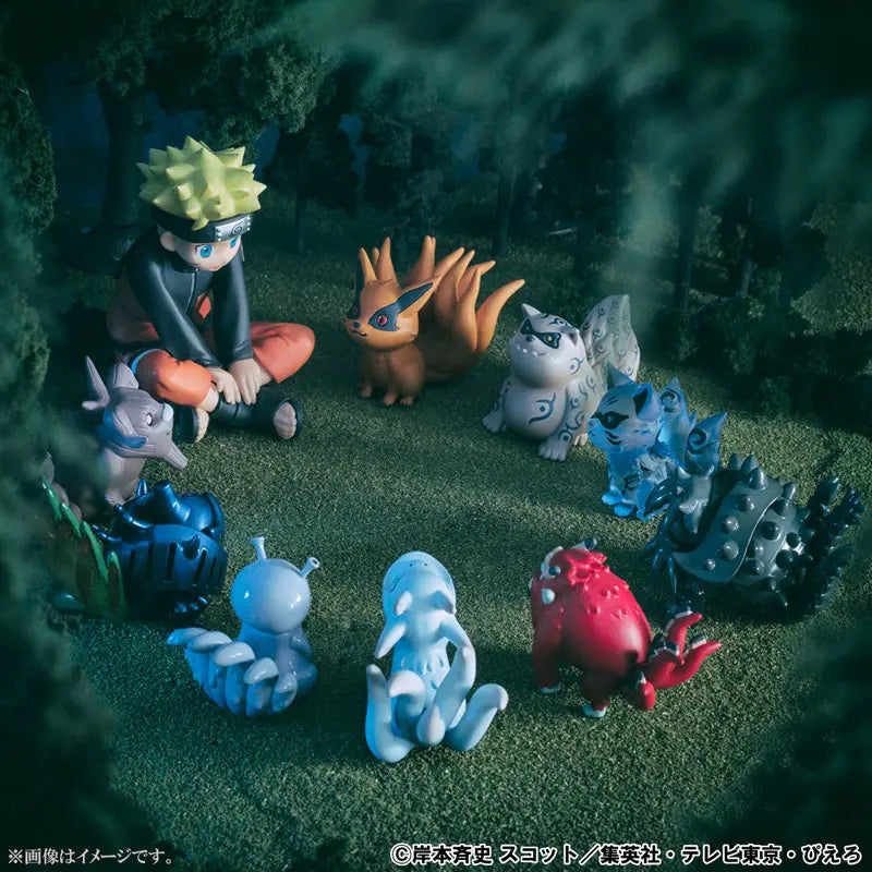 MegaHouse - G.E.M. Series Gaiden! NARUTO Shippuden Naruto Uzumaki & Tailed Beasts Complete Figure (Licensed)