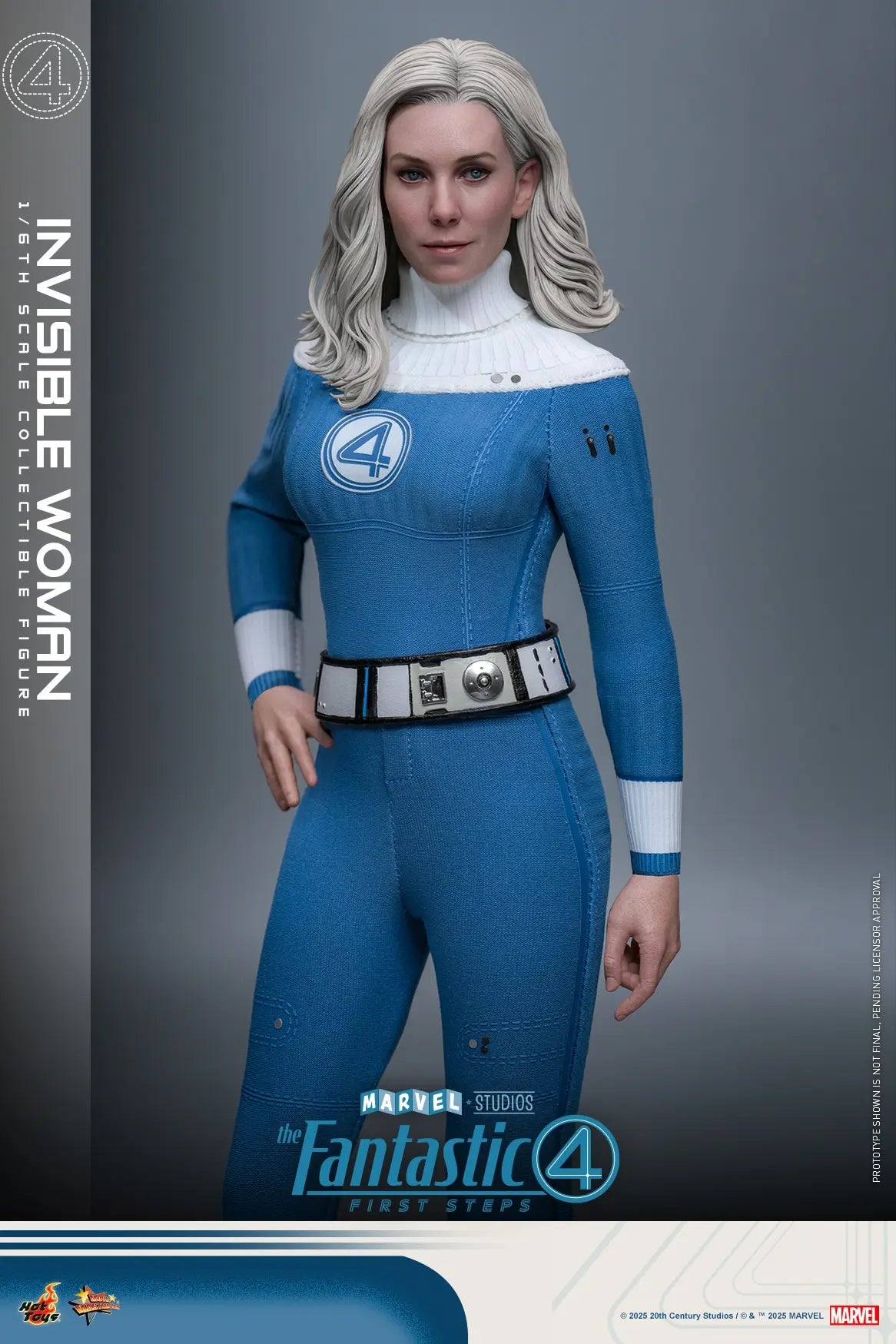 Hottoys - The Fantastic Four: First Steps Invisible Woman and H.E.R.B.I.E. 1/6th scale Collectible Figure Set MMS823 MMS824 (Licensed)