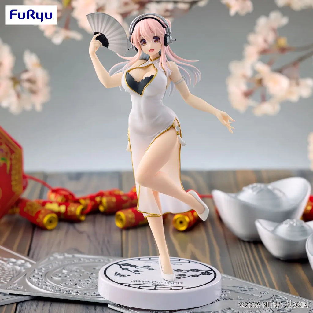FURYU - SoniComi (Super Sonico) Sonico Trio-Try-iT Figure White China Dress ver. (Licensed)