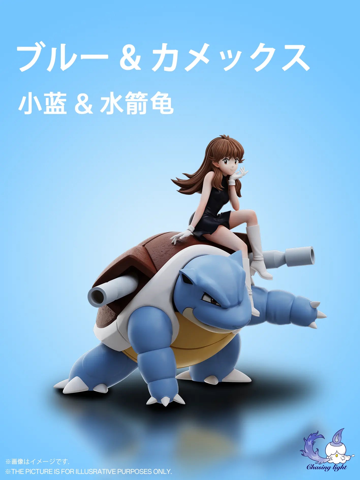 Chasing Light Studio - Pokémon Character Series Gold & Silver Chapter Green & Blastoise