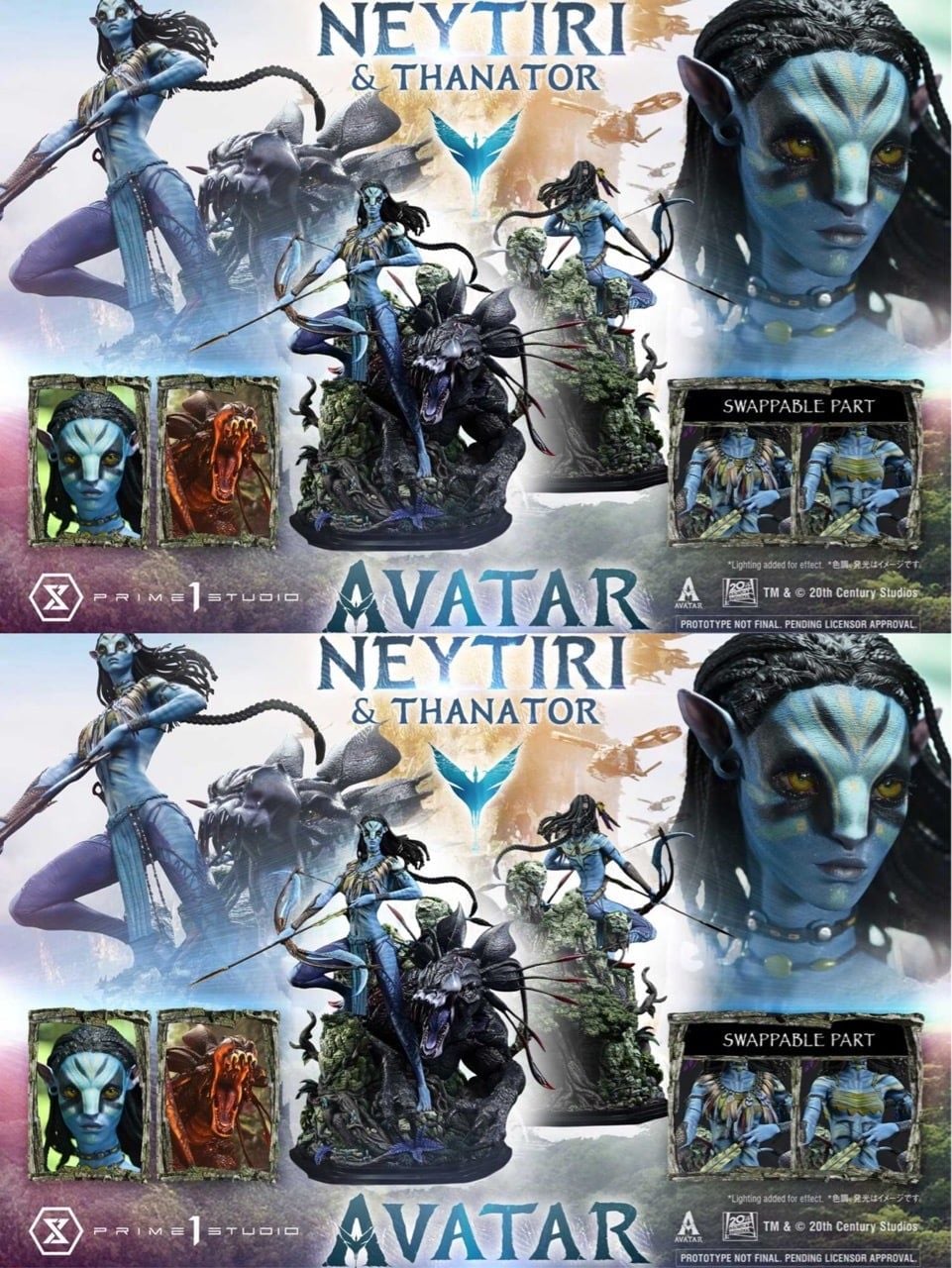 Prime 1 Studio - Real Elite Masterline Avatar (Film) Neytiri X Thanator Avatar Legacy Collection REMAVTR-02 REMAVTR-02DX REMAVTR-02DXS (Licensed)